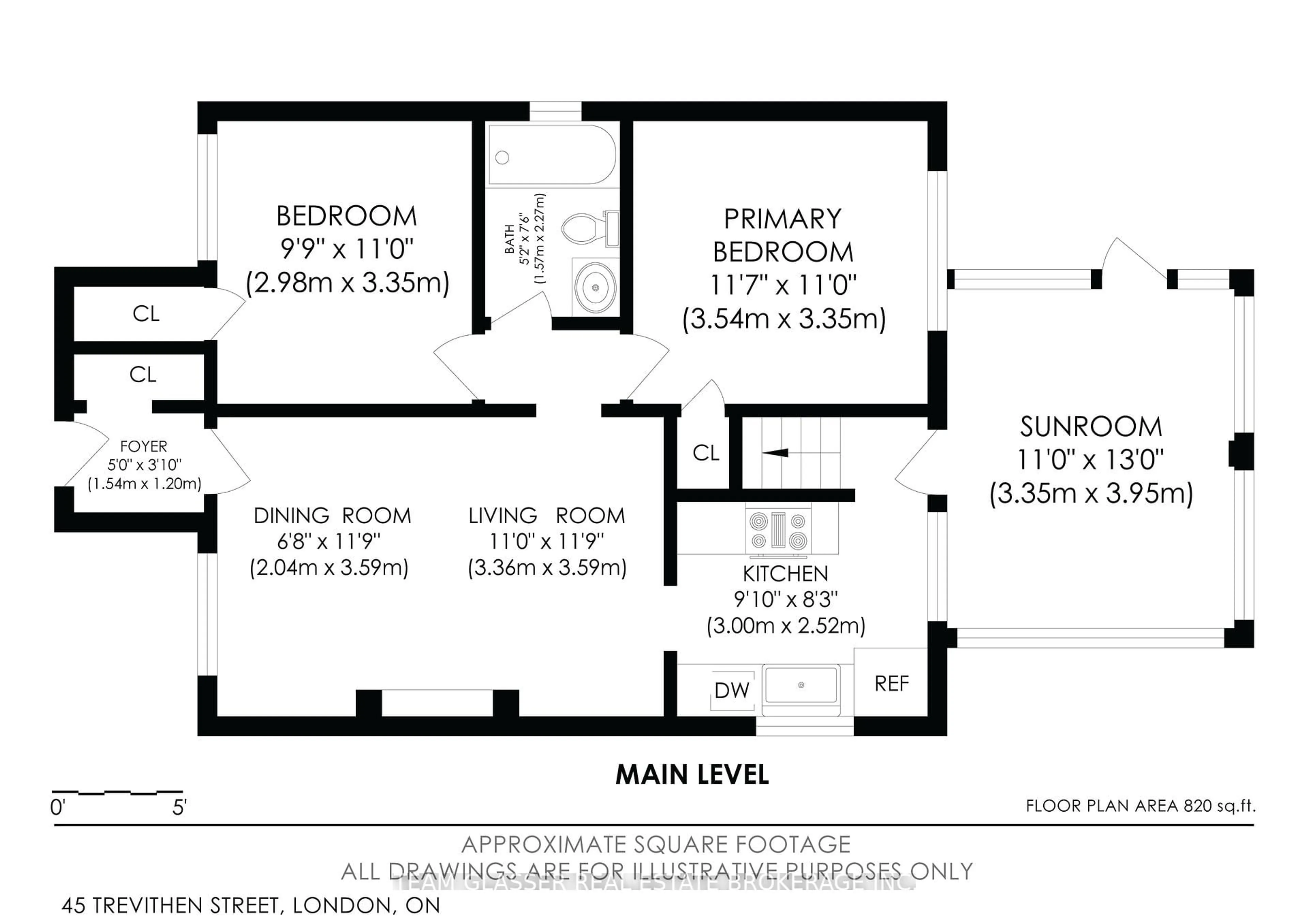 Floor plan for 45 TREVITHEN St, London South Ontario N6C 4S6