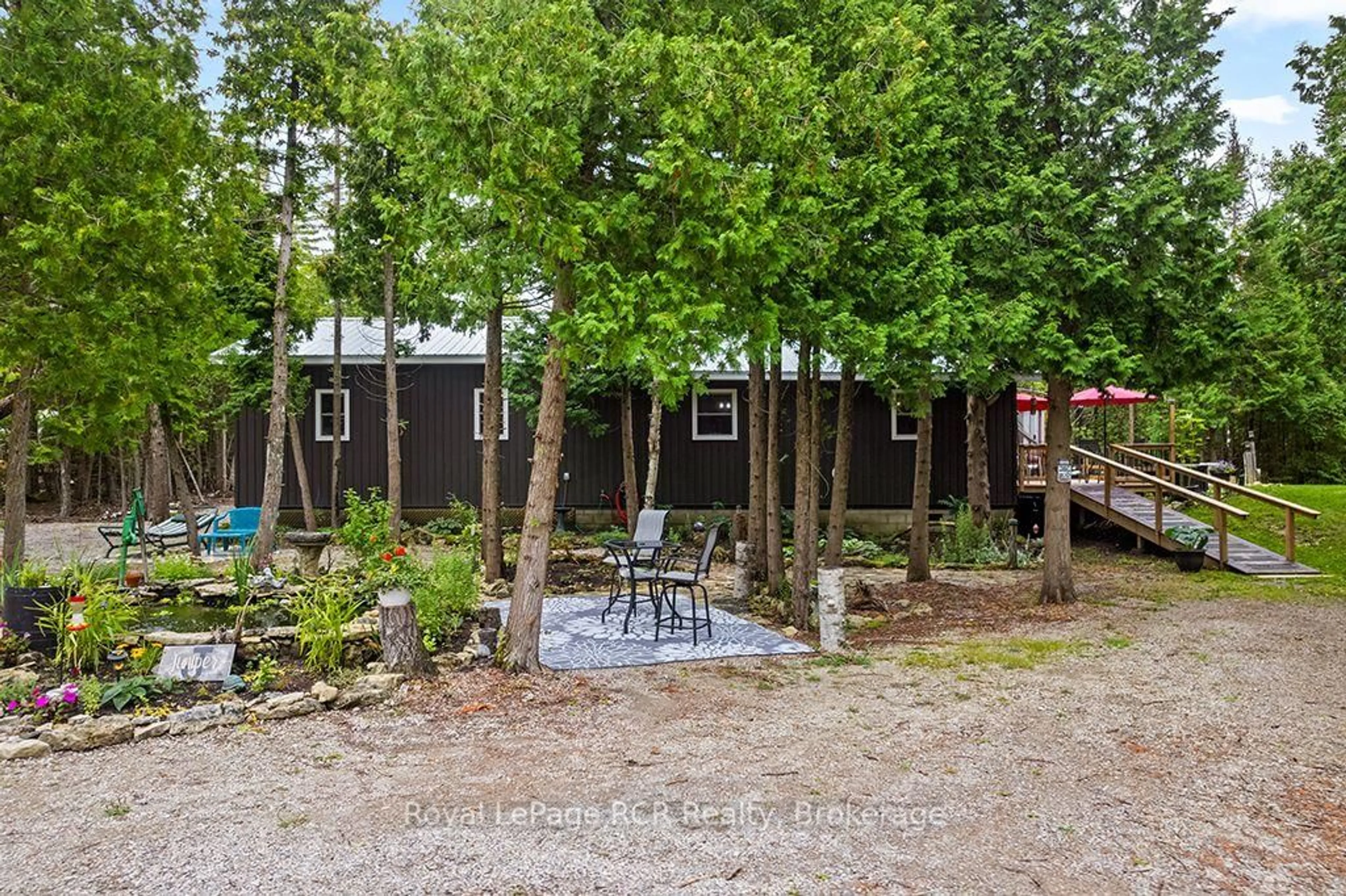 A pic from outside/outdoor area/front of a property/back of a property/a pic from drone, forest/trees view for 269 Lindsay Road 20 Rd, Northern Bruce Peninsula Ontario N0H 1Z0