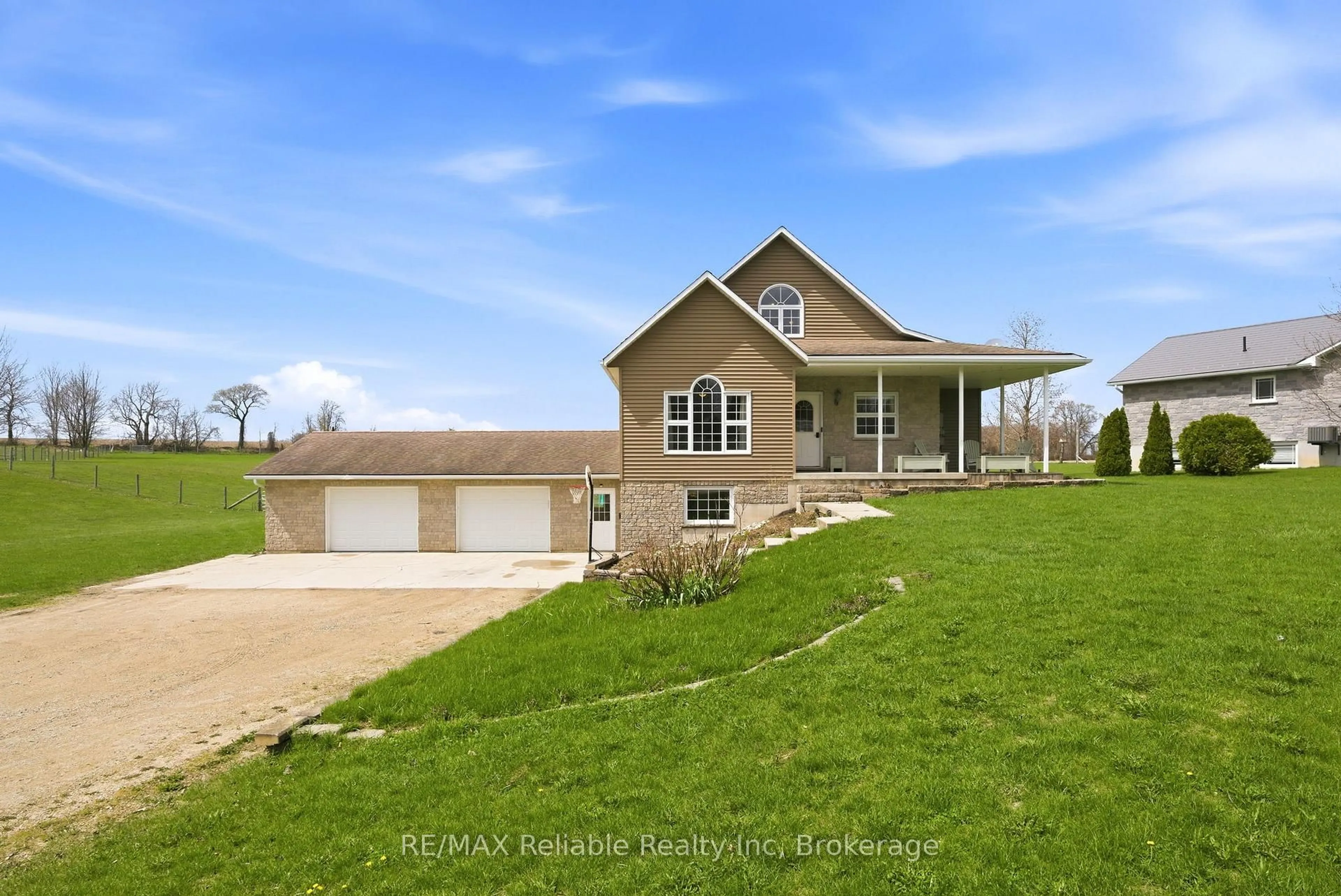 A pic from outside/outdoor area/front of a property/back of a property/a pic from drone, water/lake/river/ocean view for 69 Queen St, Morris Turnberry Ontario N0G 1G0