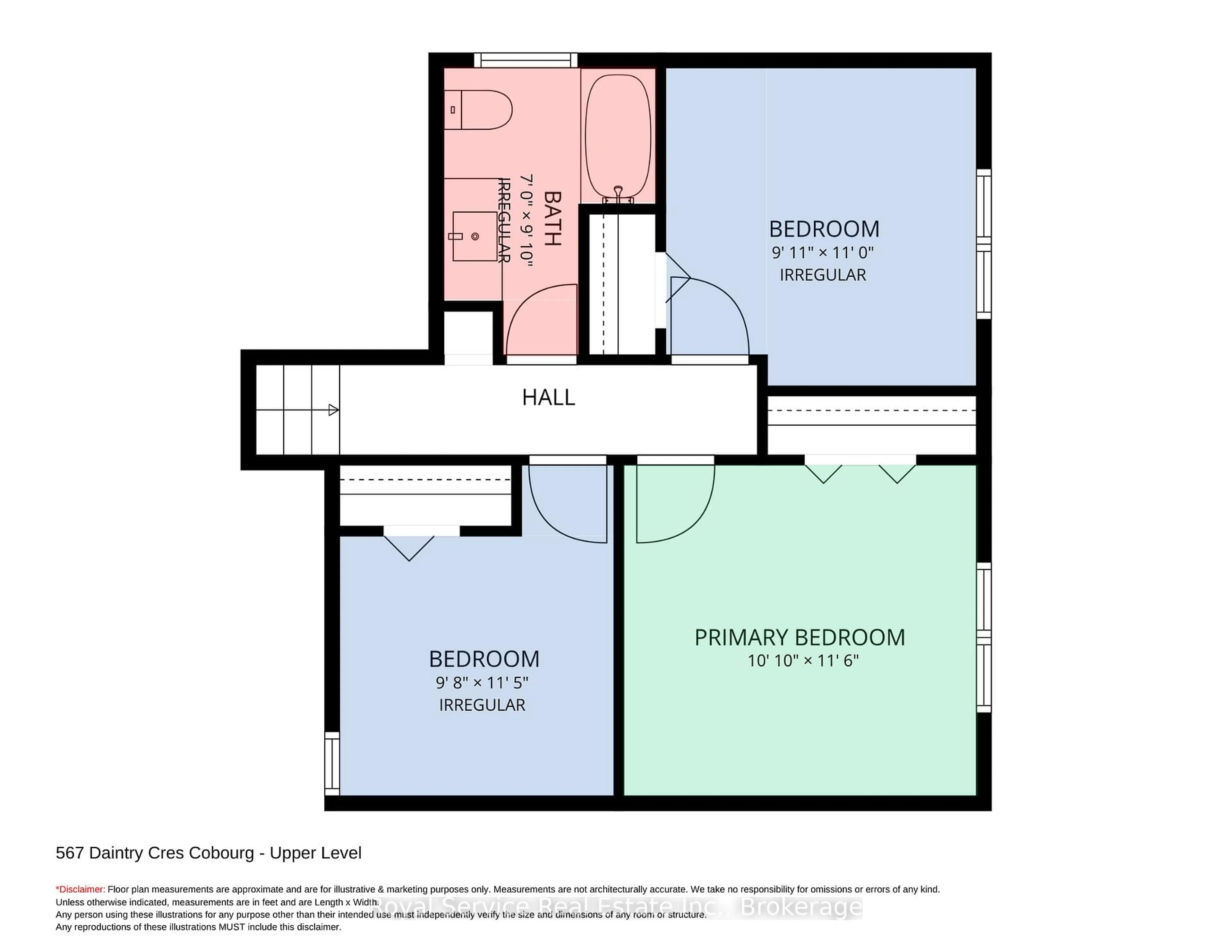Floor plan for 567 Daintry Cres, Cobourg Ontario K9A 4X9