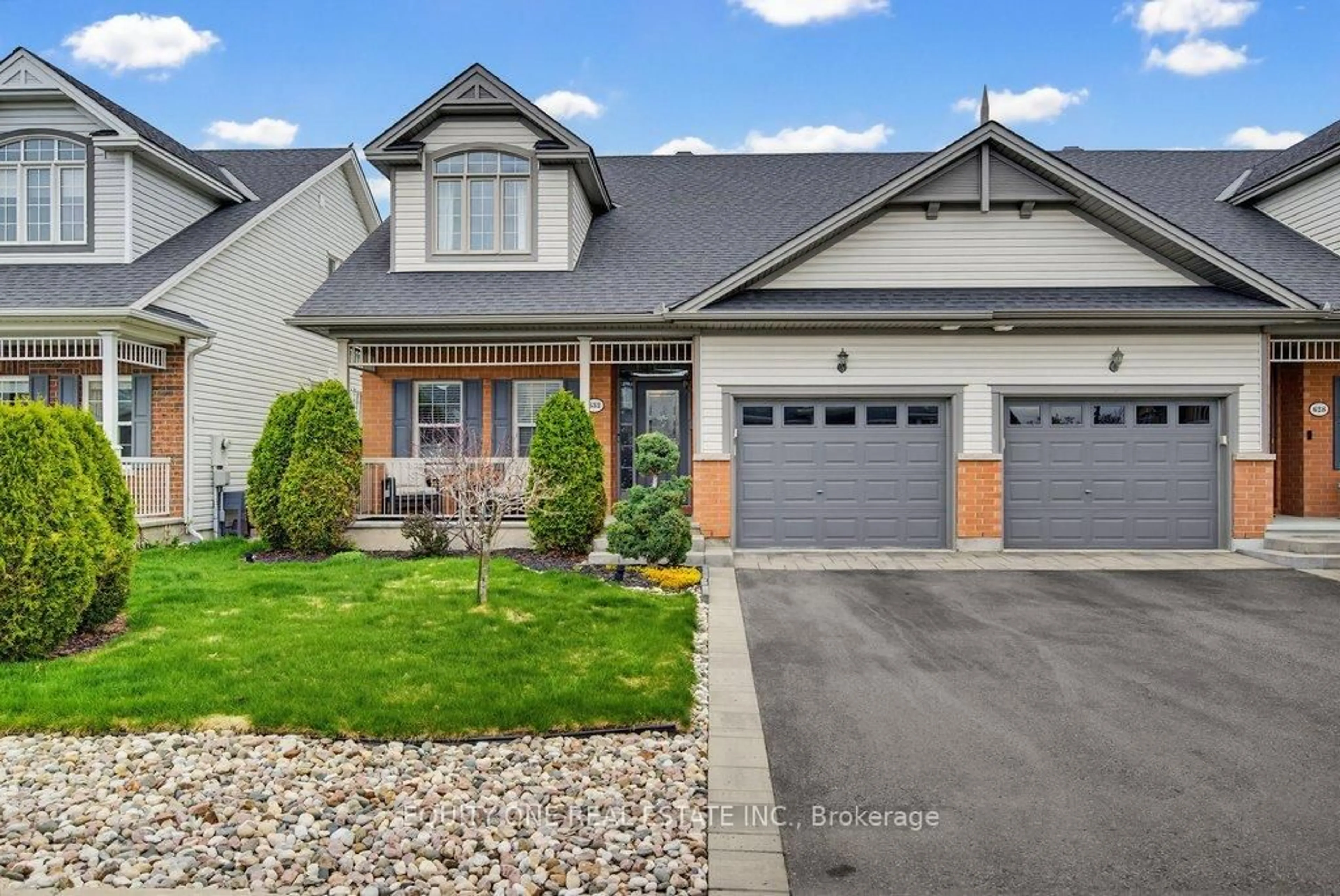 Home with vinyl exterior material, street for 632 Birkhill Pl, Ottawa Ontario K1W 0G2