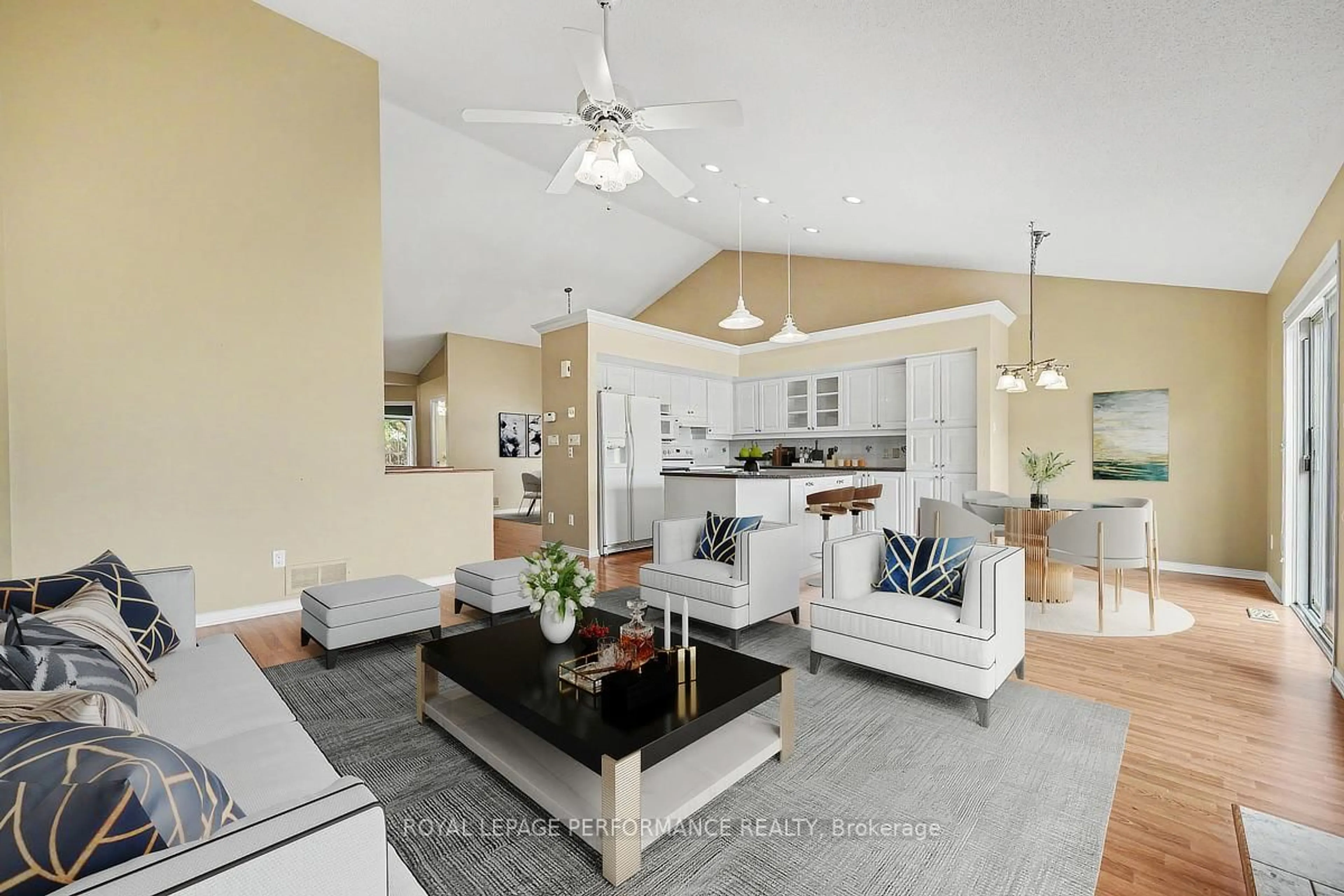Living room with furniture, ceramic/tile floor for 19 Settlers Ridge Way, Ottawa Ontario K2J 4V3