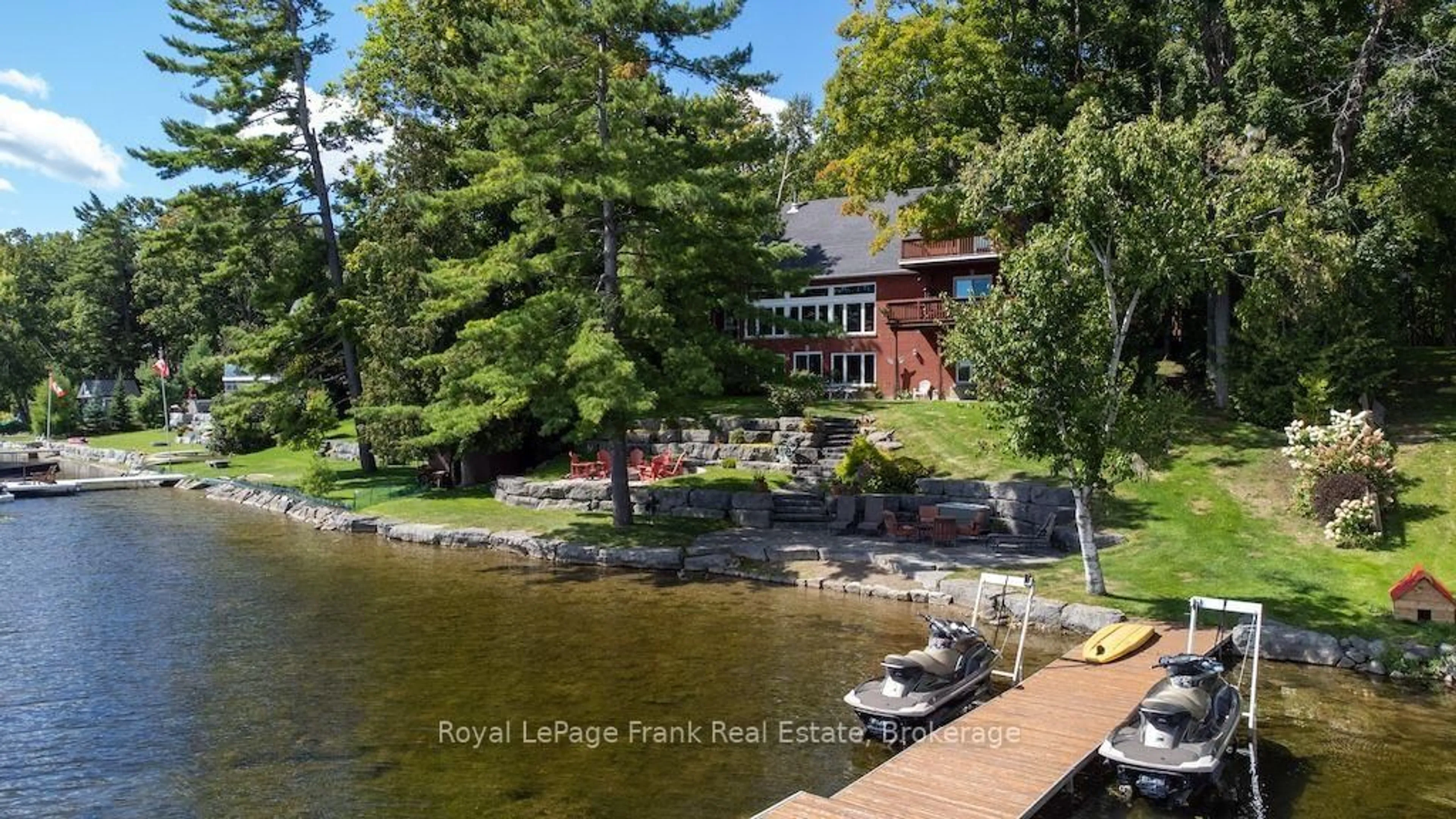 A pic from outside/outdoor area/front of a property/back of a property/a pic from drone, water/lake/river/ocean view for 133 Fire Route 37, Trent Lakes Ontario K0L 1J0