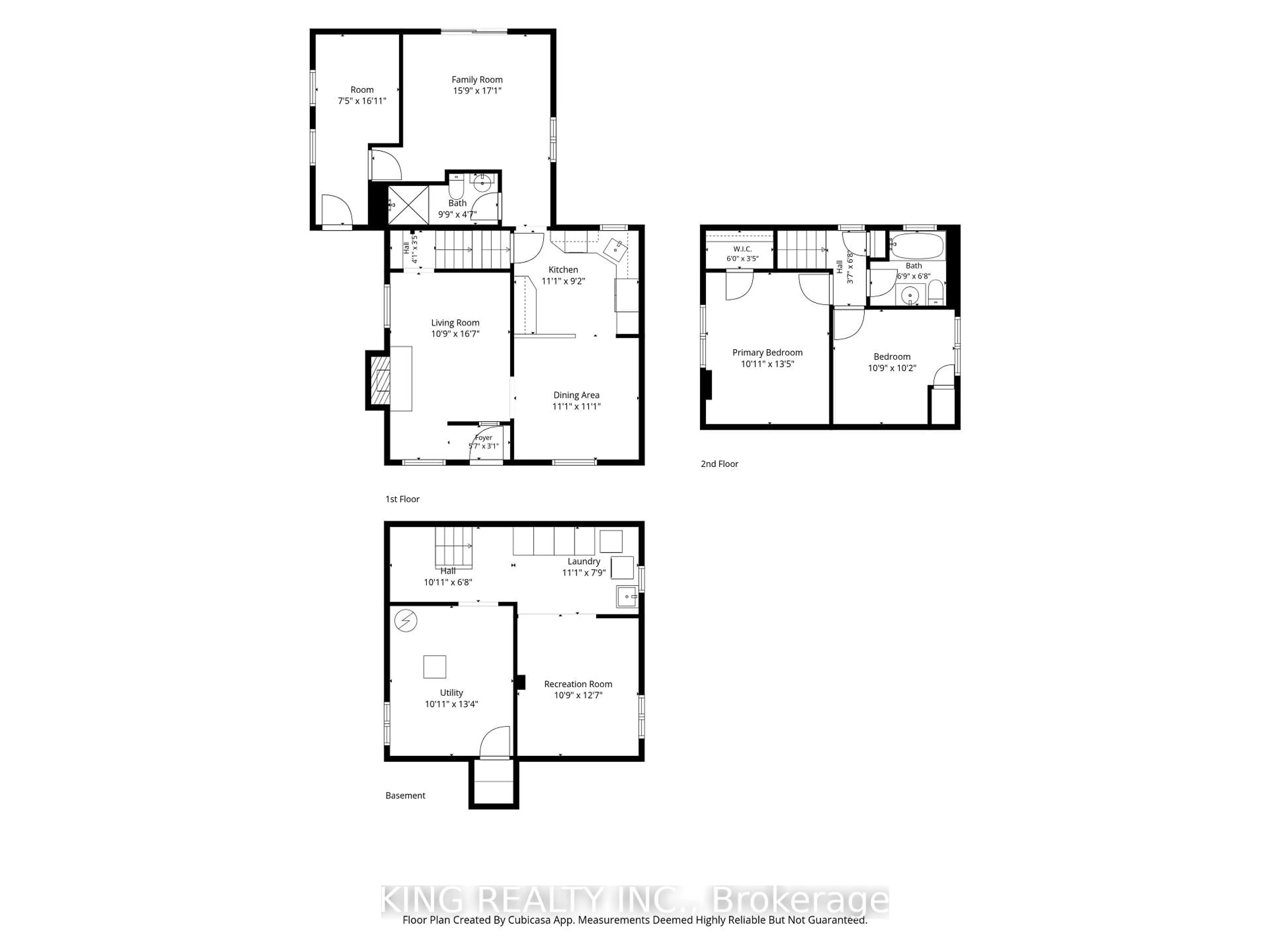 Floor plan for 727 Whetter Ave, London South Ontario N6C 2H1