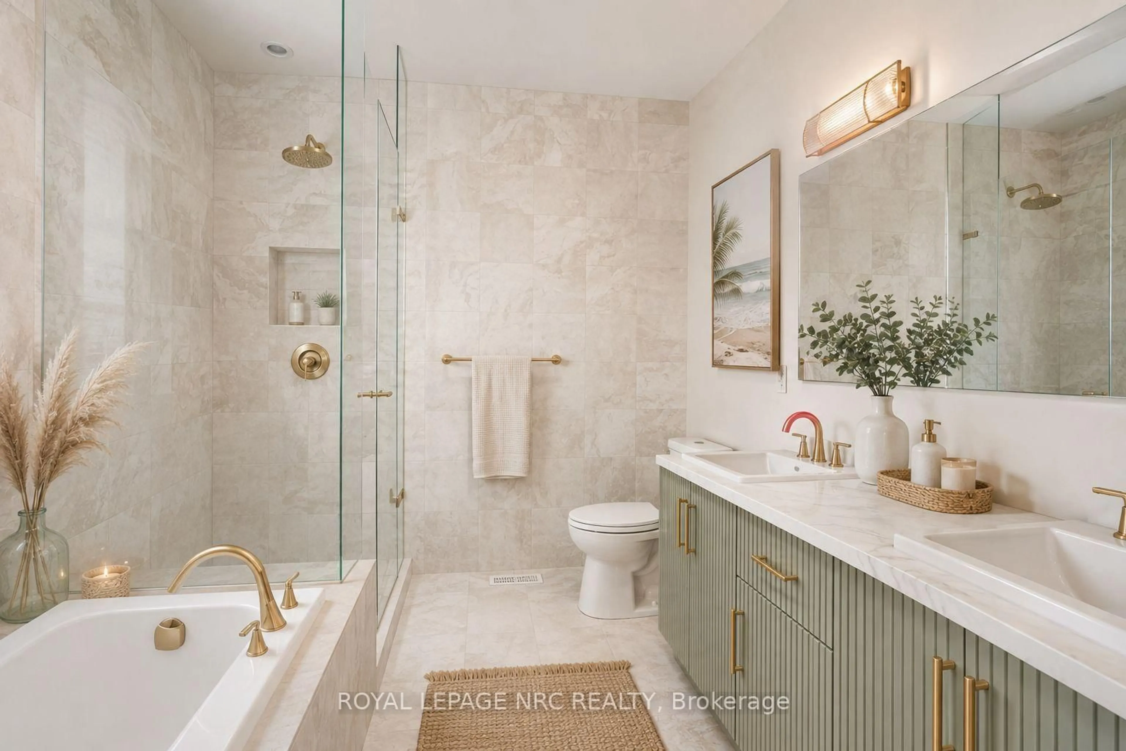 Contemporary bathroom, ceramic/tile floor for Lot 12 (#584) Mississauga Dr. Dr, Fort Erie Ontario L2A 1C2