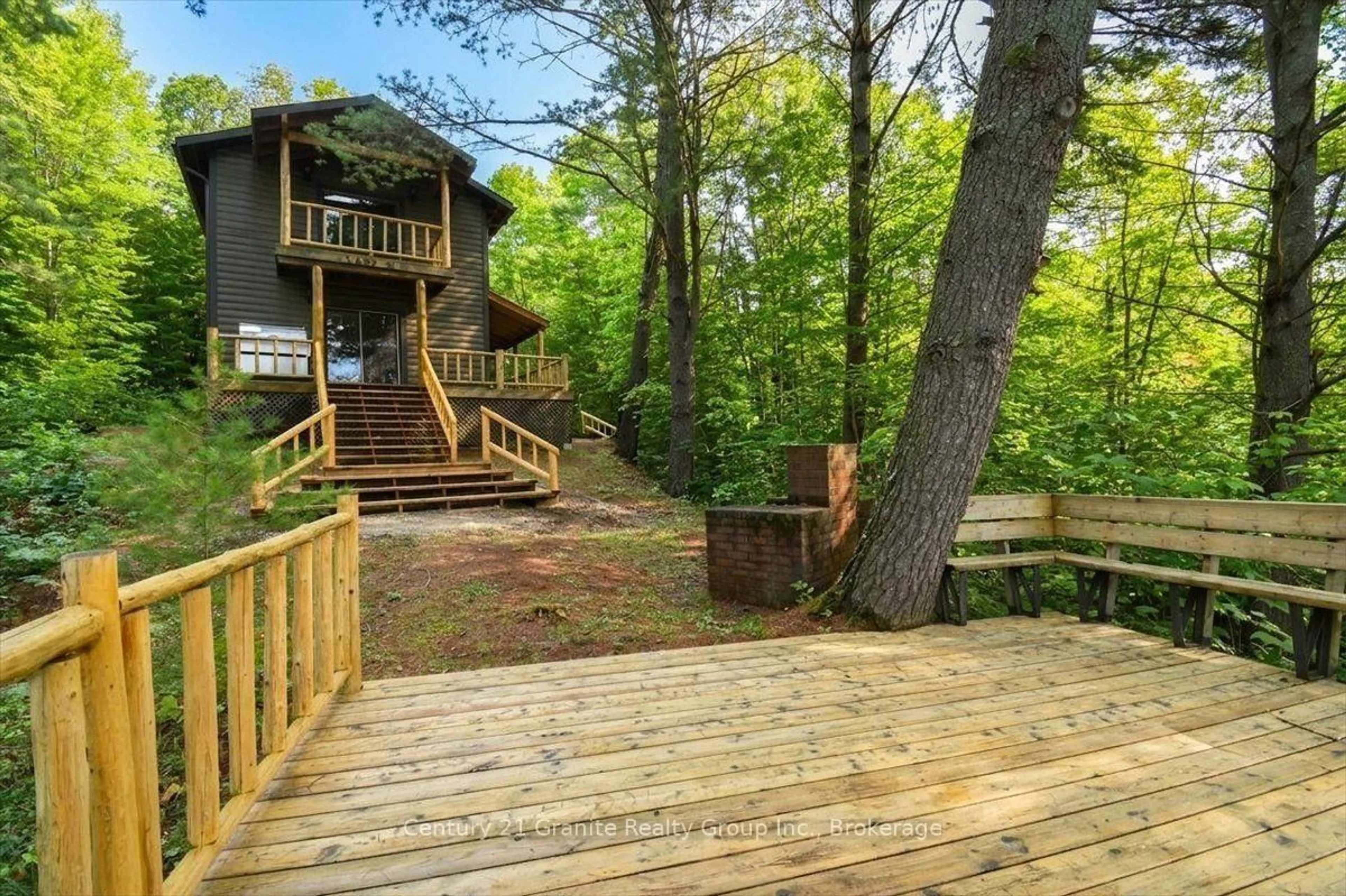 Patio, forest/trees view for 2128 Old Hastings Rd, Wollaston Ontario K0L 2L0