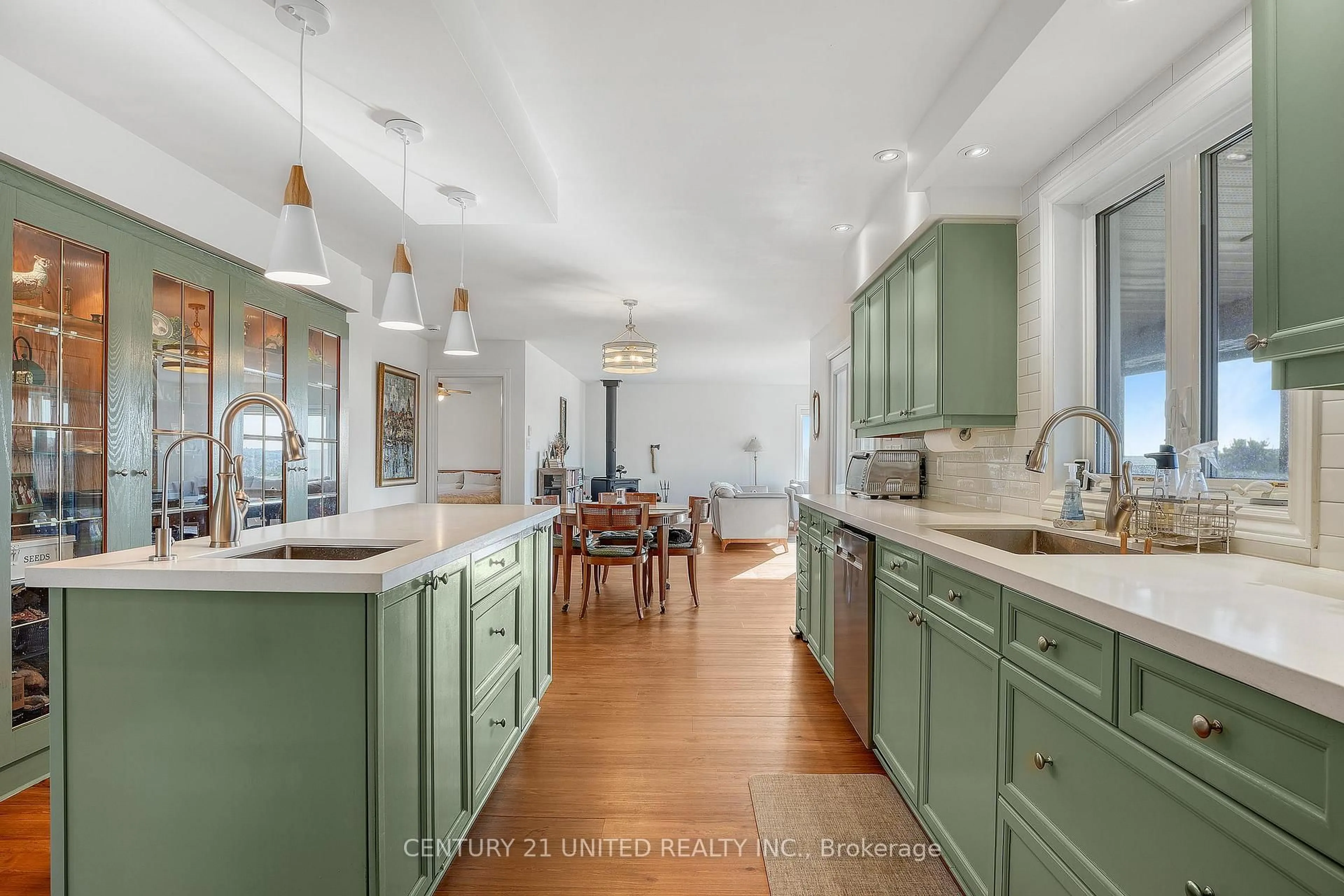 Open concept kitchen, ceramic/tile floor for 31 McLean Rd, Maple Leaf Ontario K0L 2R0