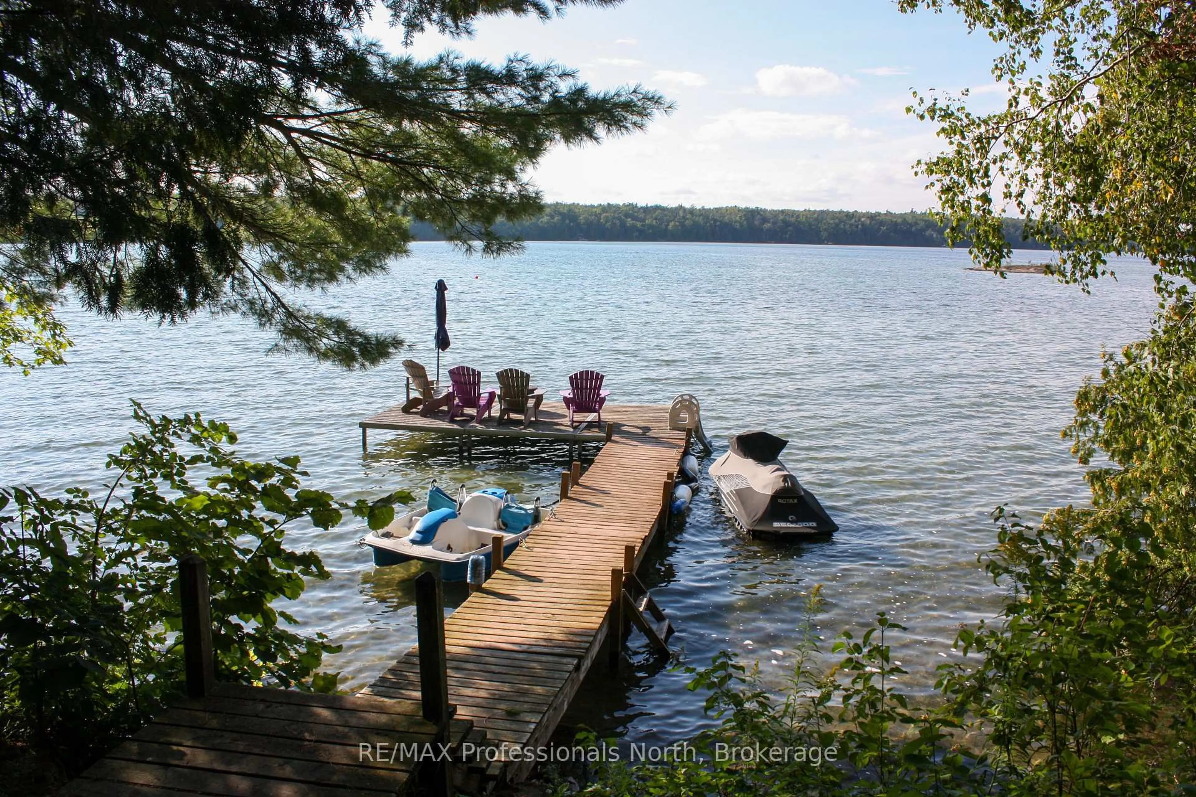 Patio, water/lake/river/ocean view for 23 Fire Route 35, Trent Lakes Ontario K0L 1J0