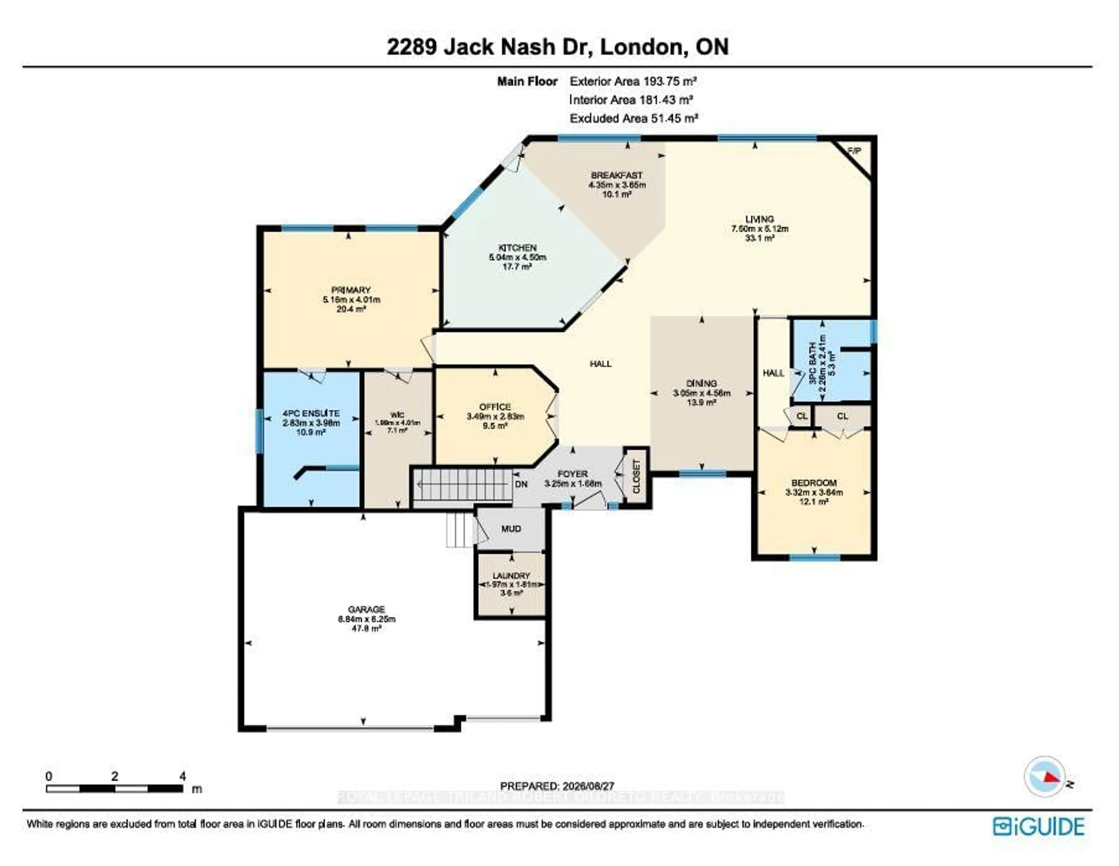Floor plan for 2289 JACK NASH Dr, London South Ontario N6K 5R3