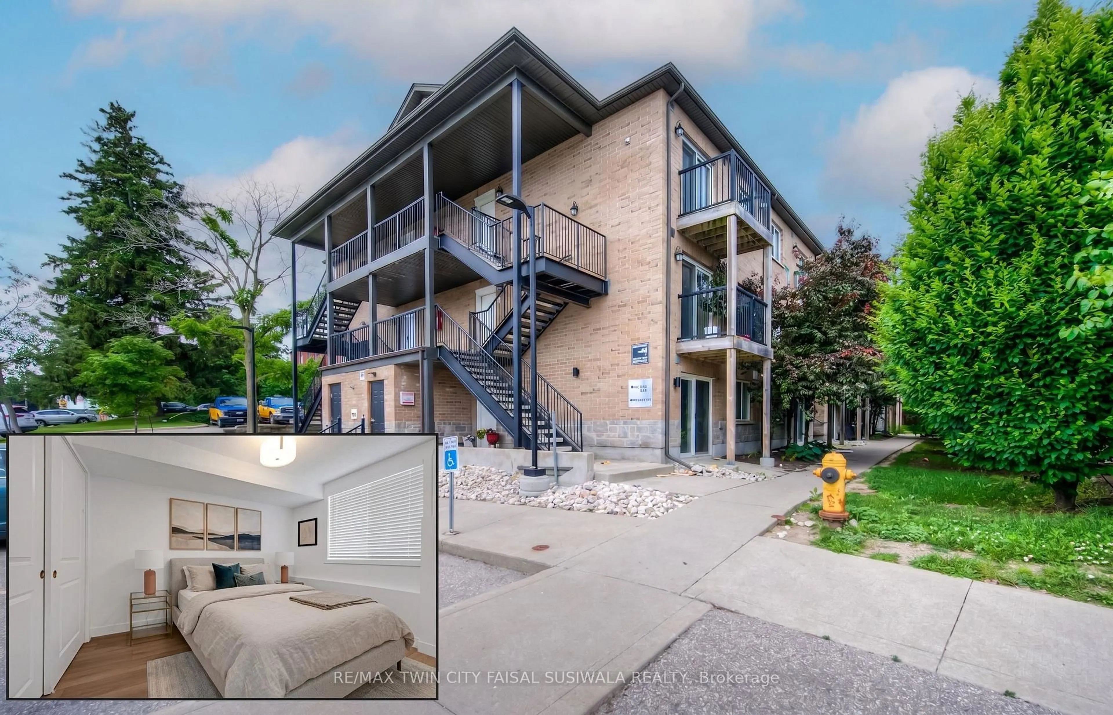 A pic from outside/outdoor area/front of a property/back of a property/a pic from drone, building for 185 Windale Cres #1C, Kitchener Ontario N2E 0G3