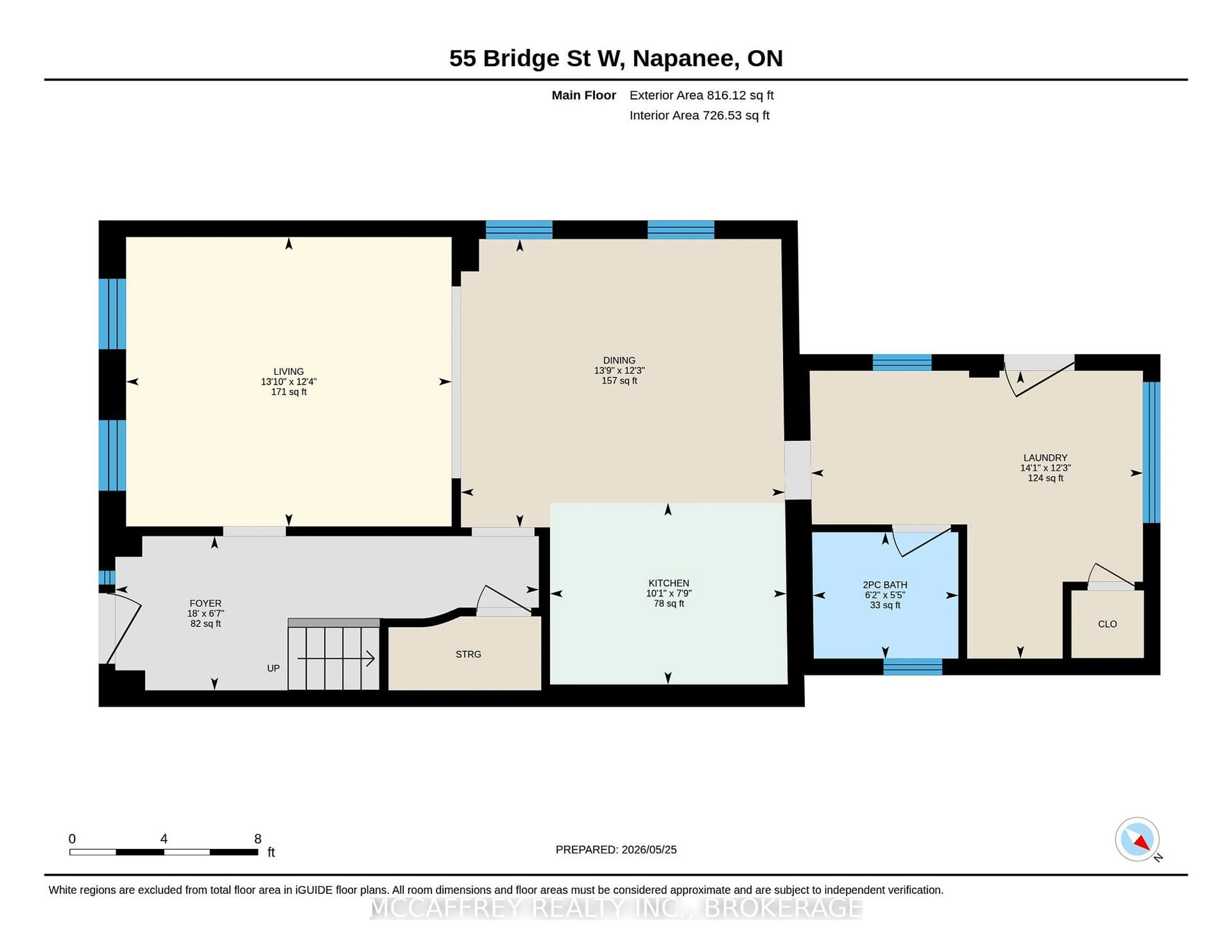 Floor plan for 55 Bridge St, Greater Napanee Ontario K7R 2C4