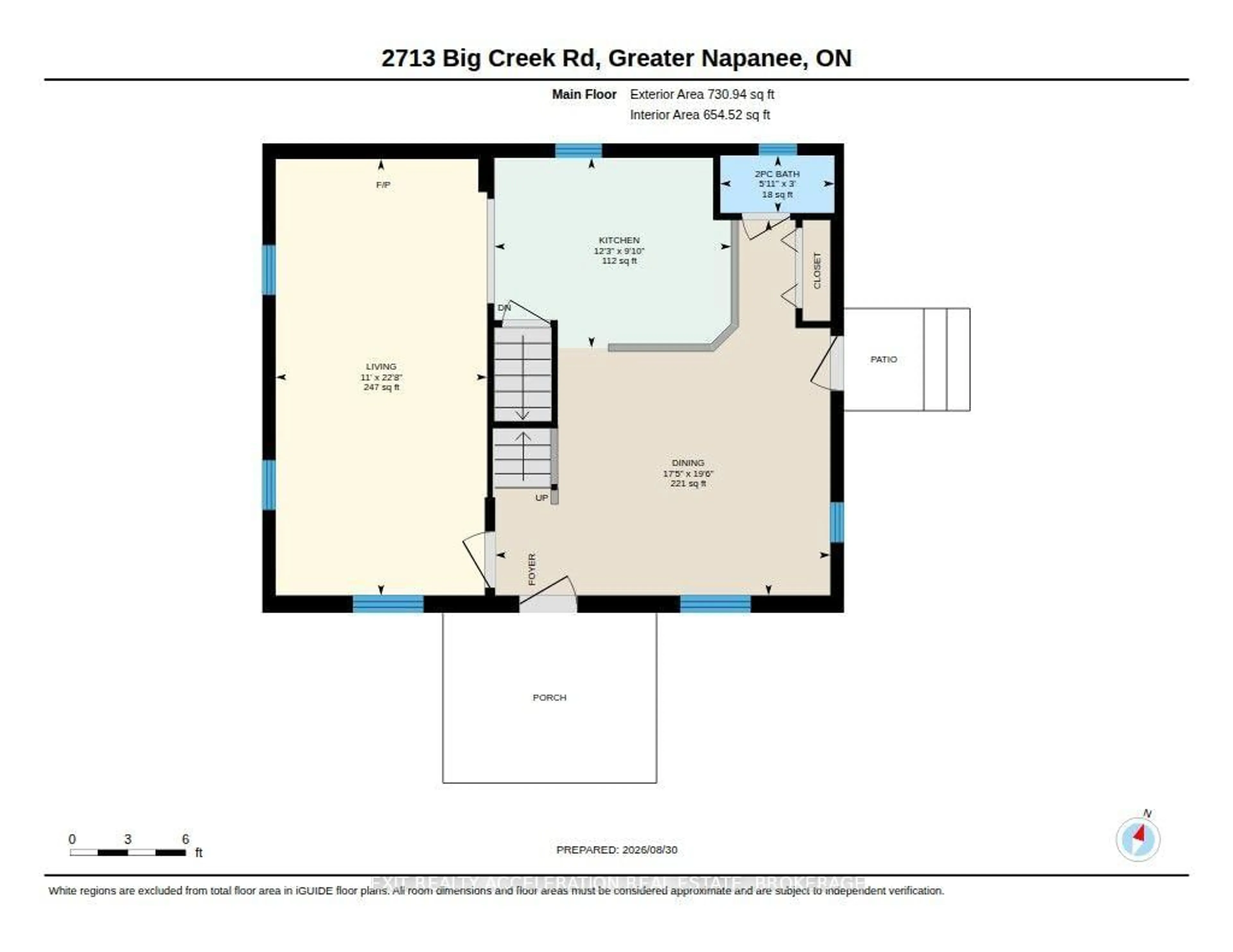 Floor plan for 2713 Big Creek Rd, Napanee Ontario K7R 3K6