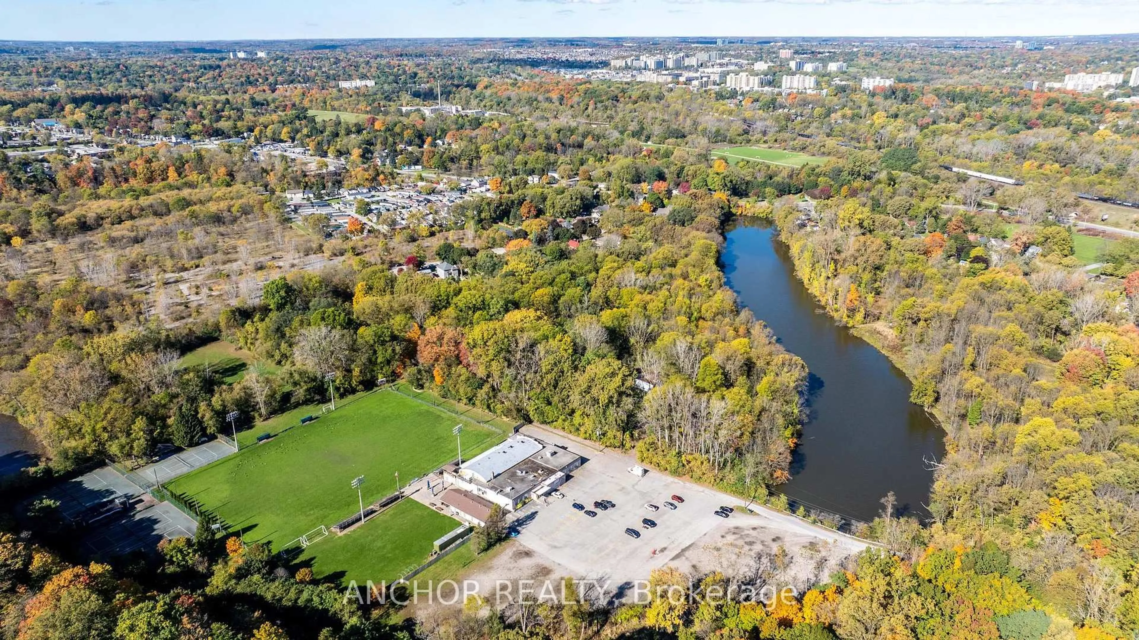 A pic from outside/outdoor area/front of a property/back of a property/a pic from drone, water/lake/river/ocean view for 65 Cove Rd, London South Ontario N6J 1H8