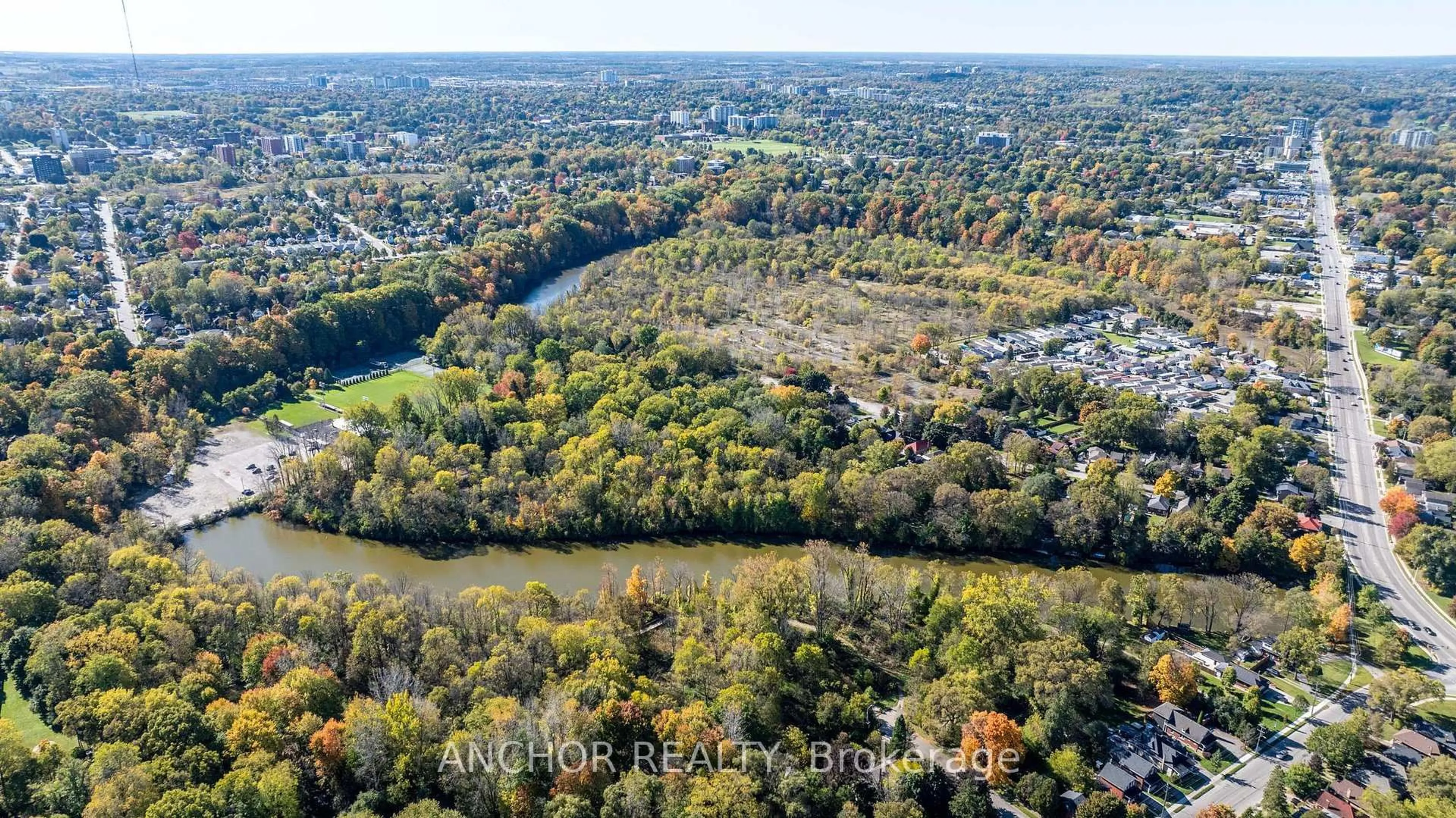 A pic from outside/outdoor area/front of a property/back of a property/a pic from drone, water/lake/river/ocean view for 65 Cove Rd, London South Ontario N6J 1H8