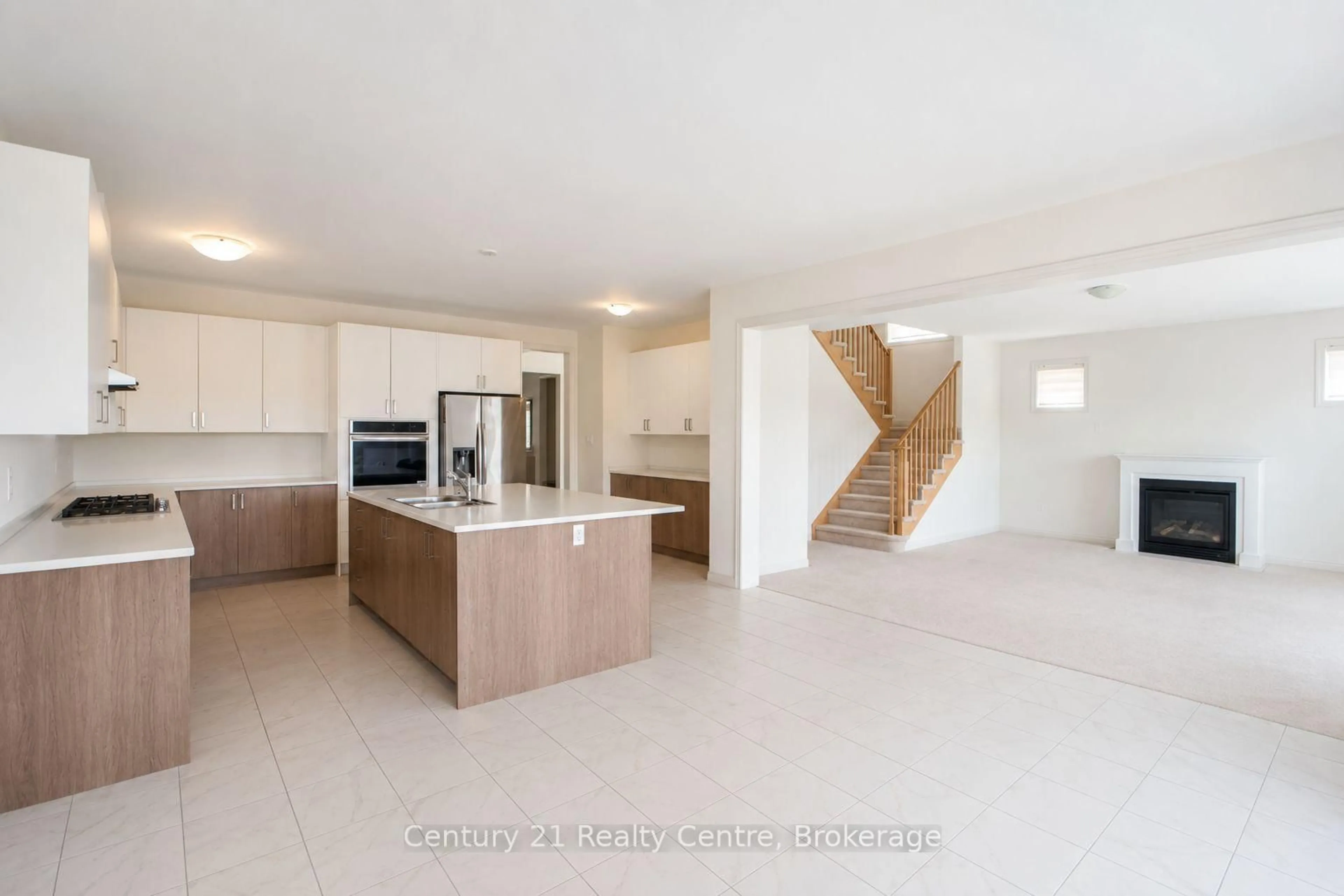 Open concept kitchen, ceramic/tile floor for 256 Rea Dr, Centre Wellington Ontario N1M 0K1