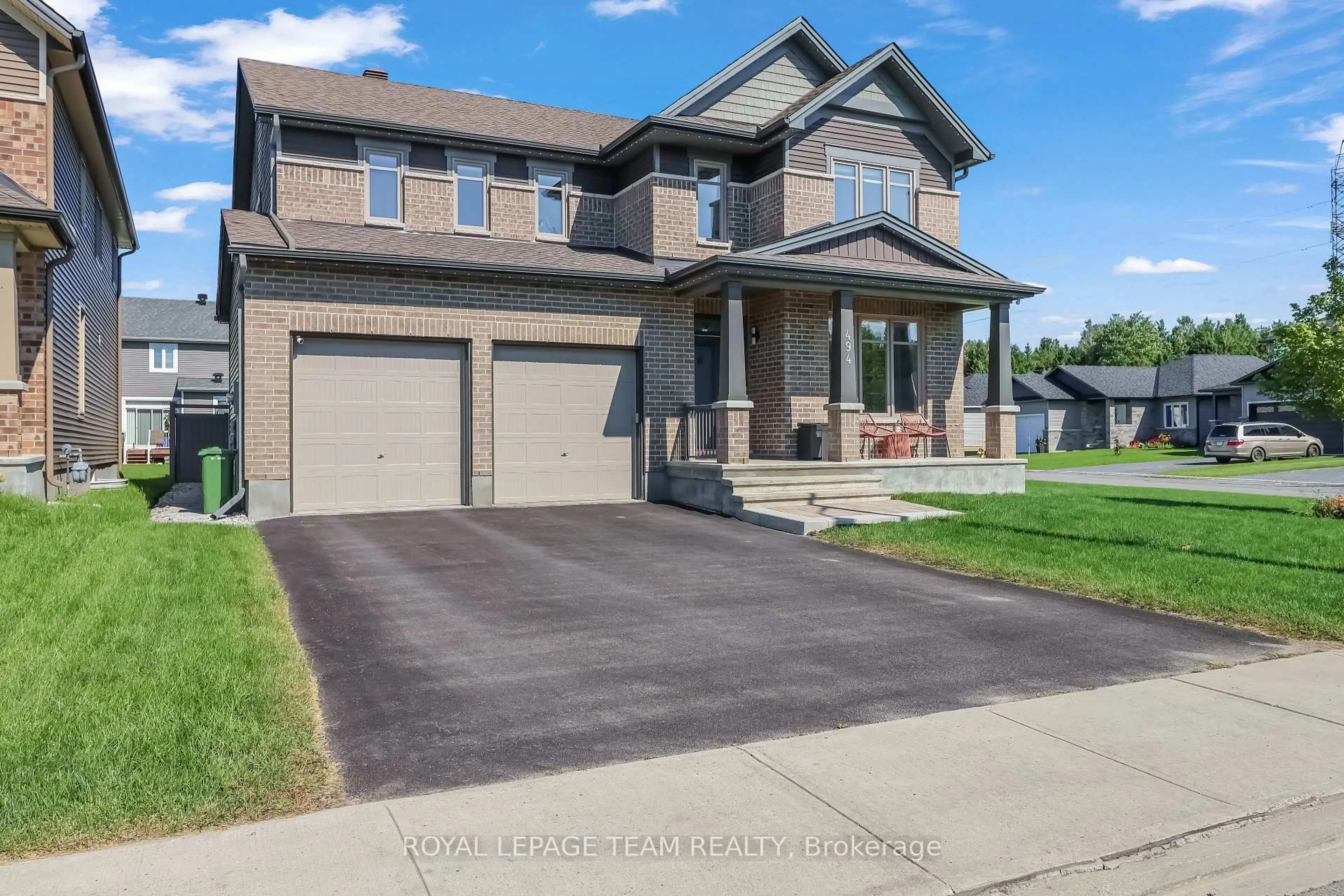Home with brick exterior material, street for 494 Central Park Blvd, Russell Ontario K4R 0C6