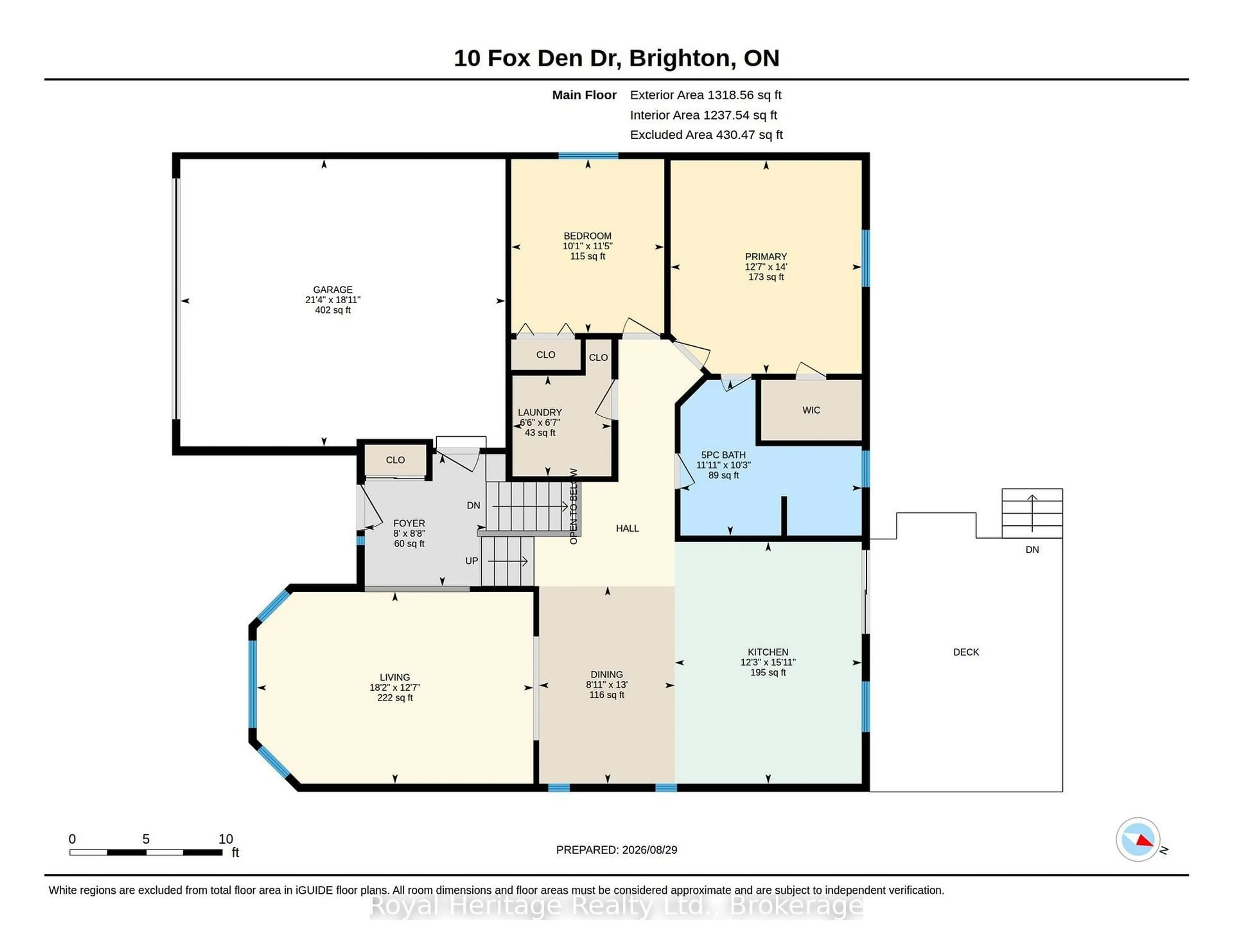 Floor plan for 10 Fox Den Dr, Brighton Ontario K0K 1H0
