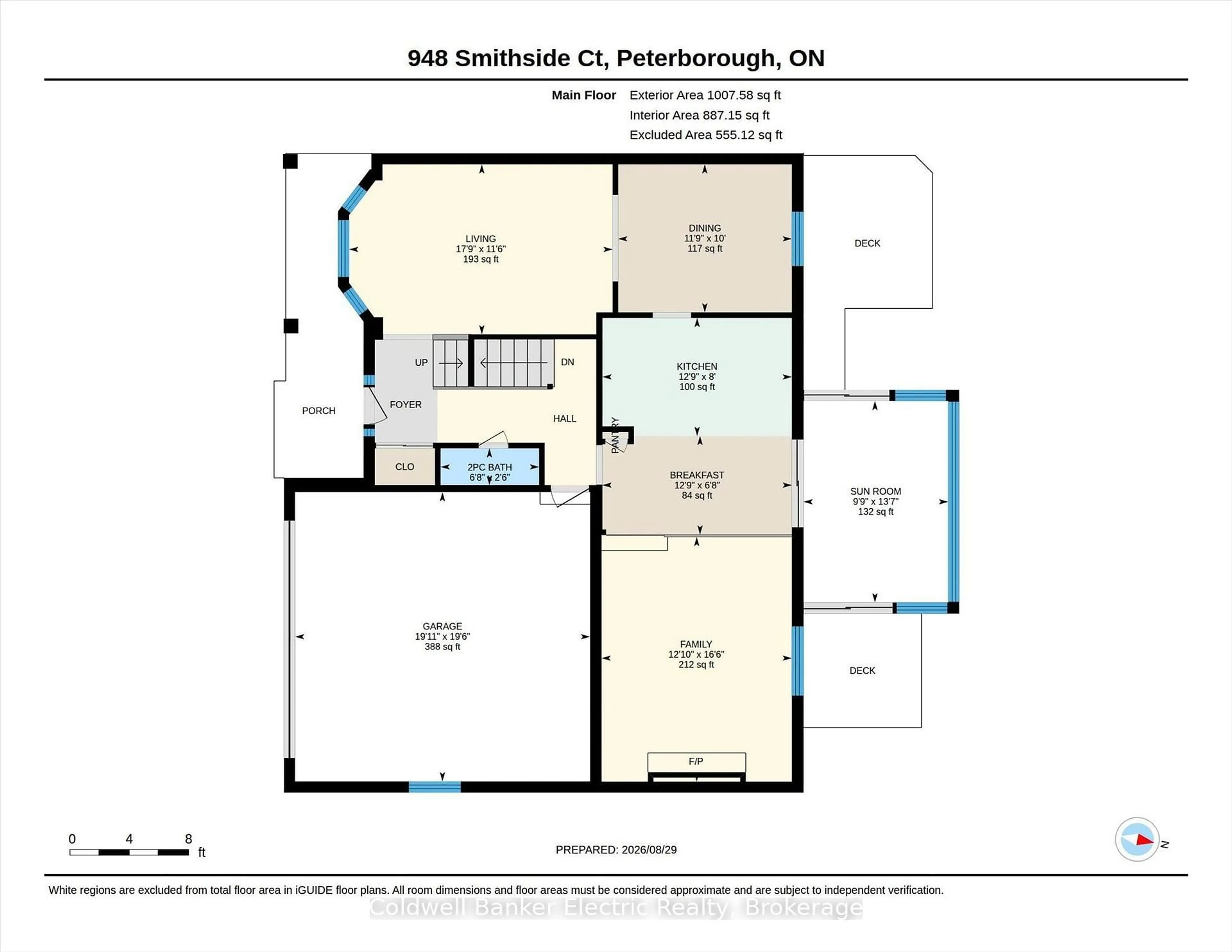 Floor plan for 948 Smithside Crt, Peterborough Ontario K9J 8E2