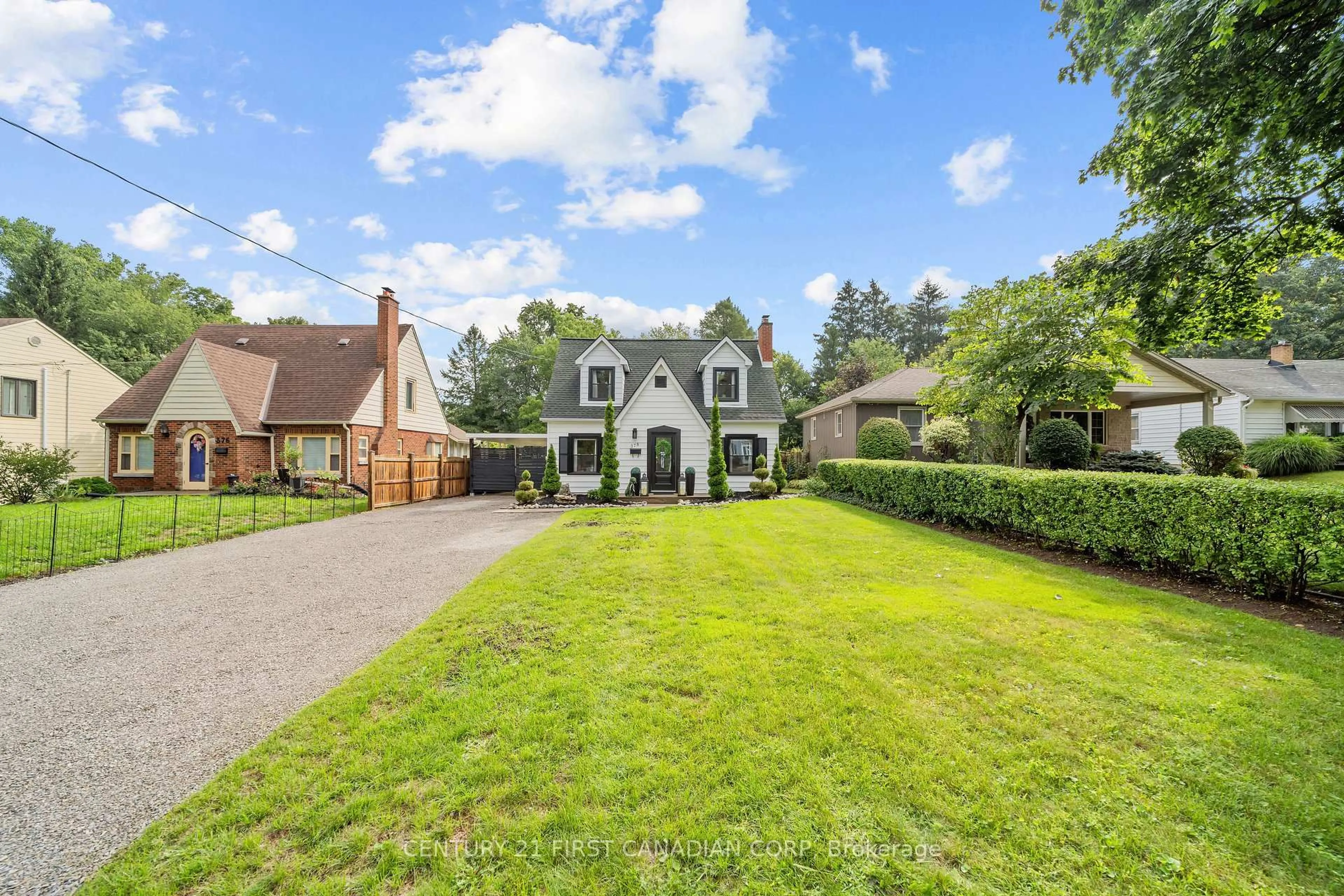 A pic from outside/outdoor area/front of a property/back of a property/a pic from drone, street for 378 Byron Blvd, London South Ontario N6K 2L7