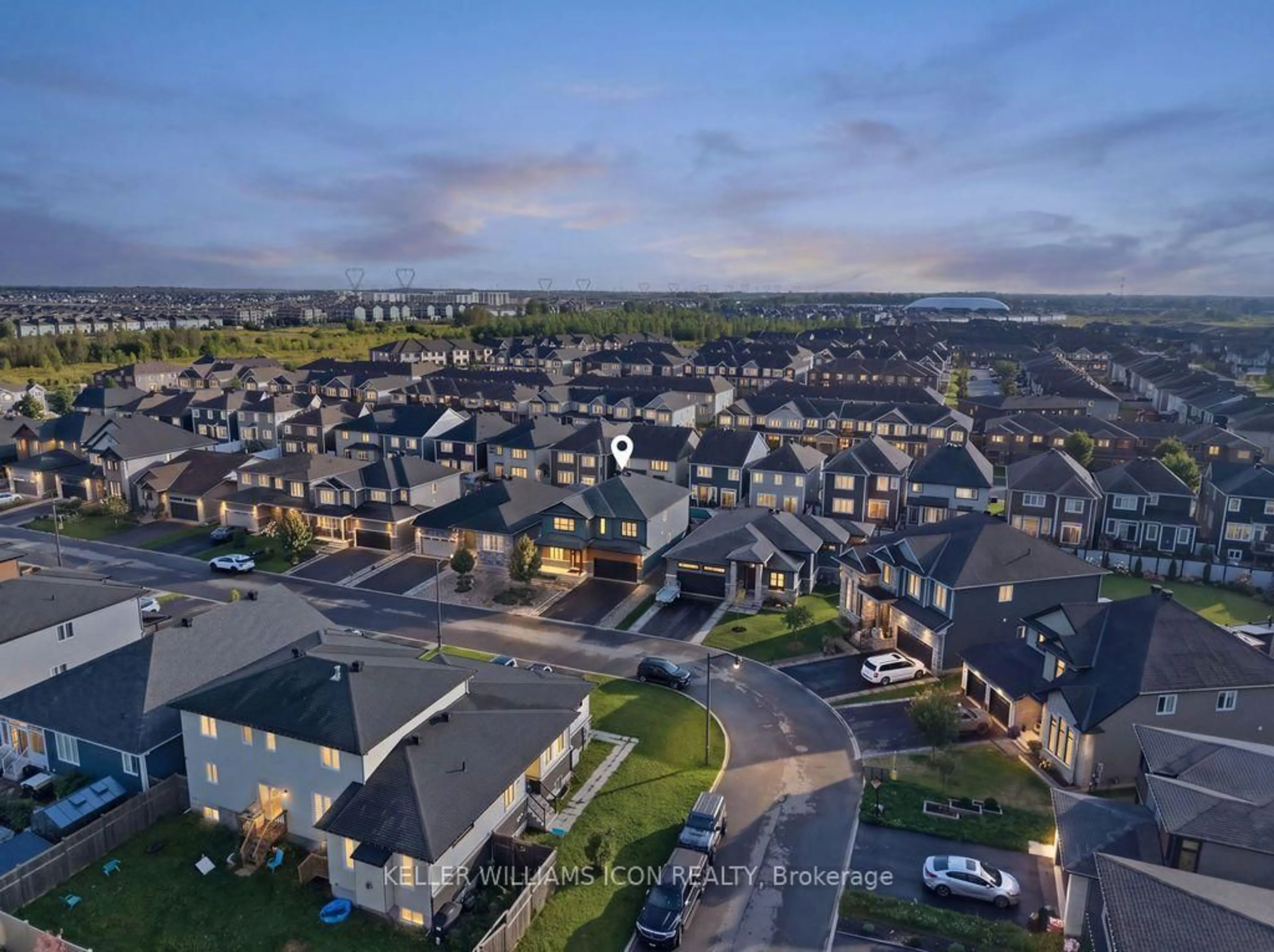 A pic from outside/outdoor area/front of a property/back of a property/a pic from drone, street for 65 Axel Cres, Ottawa Ontario K2V 0L3
