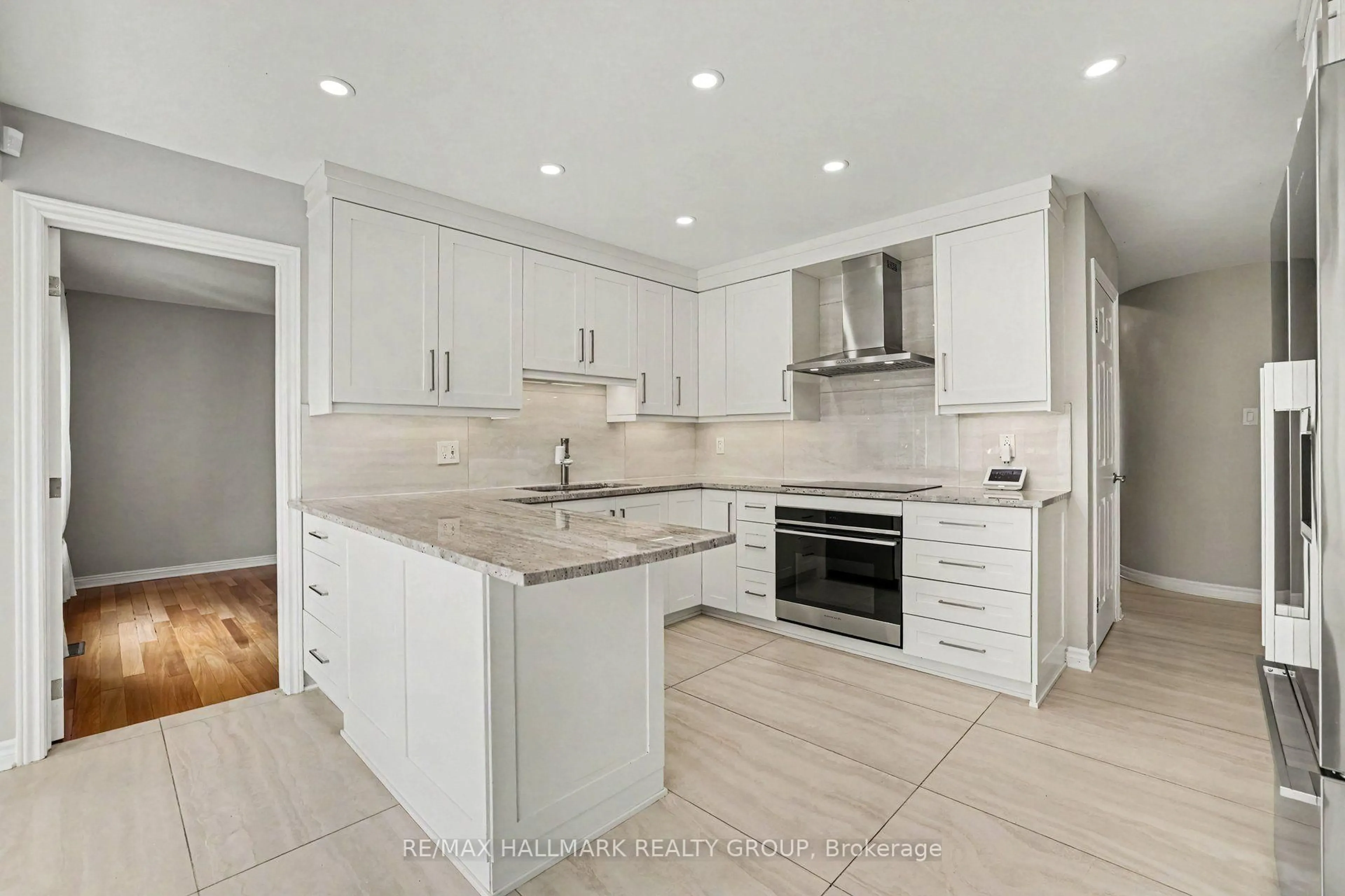 Open concept kitchen, ceramic/tile floor for 66 Bateman Dr, Ottawa Ontario K2G 5H5