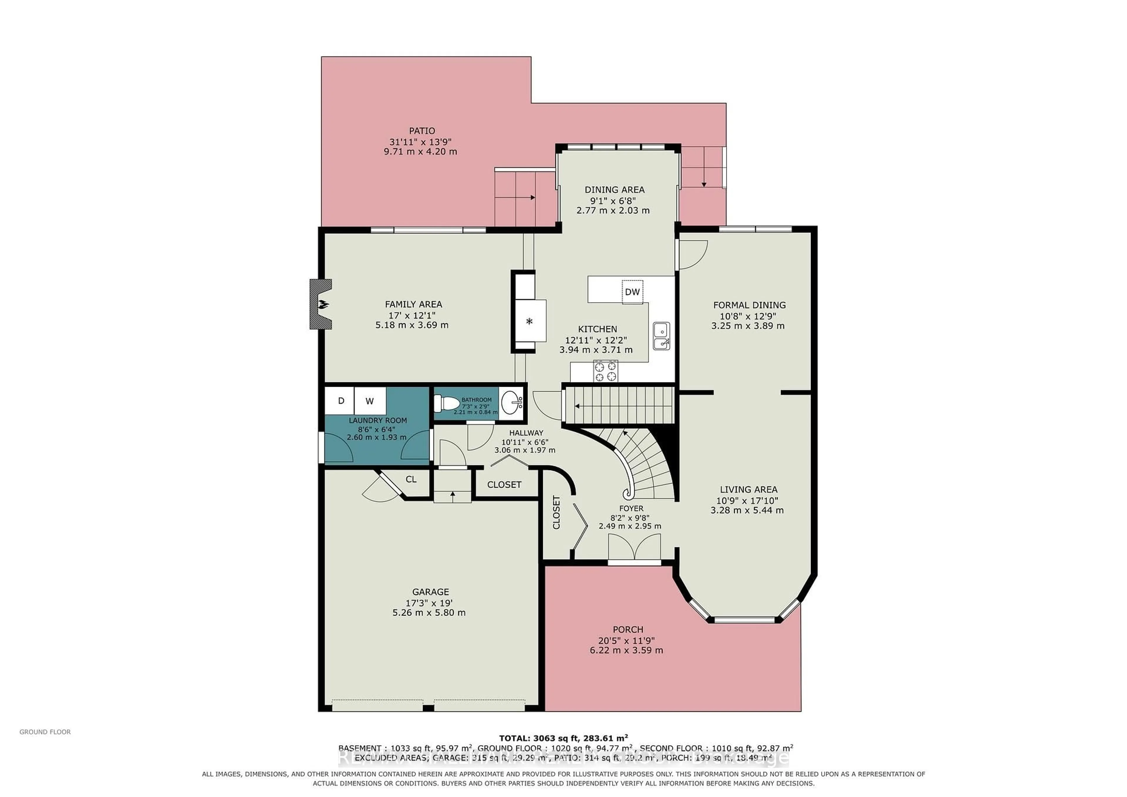 Floor plan for 66 Bateman Dr, Ottawa Ontario K2G 5H5