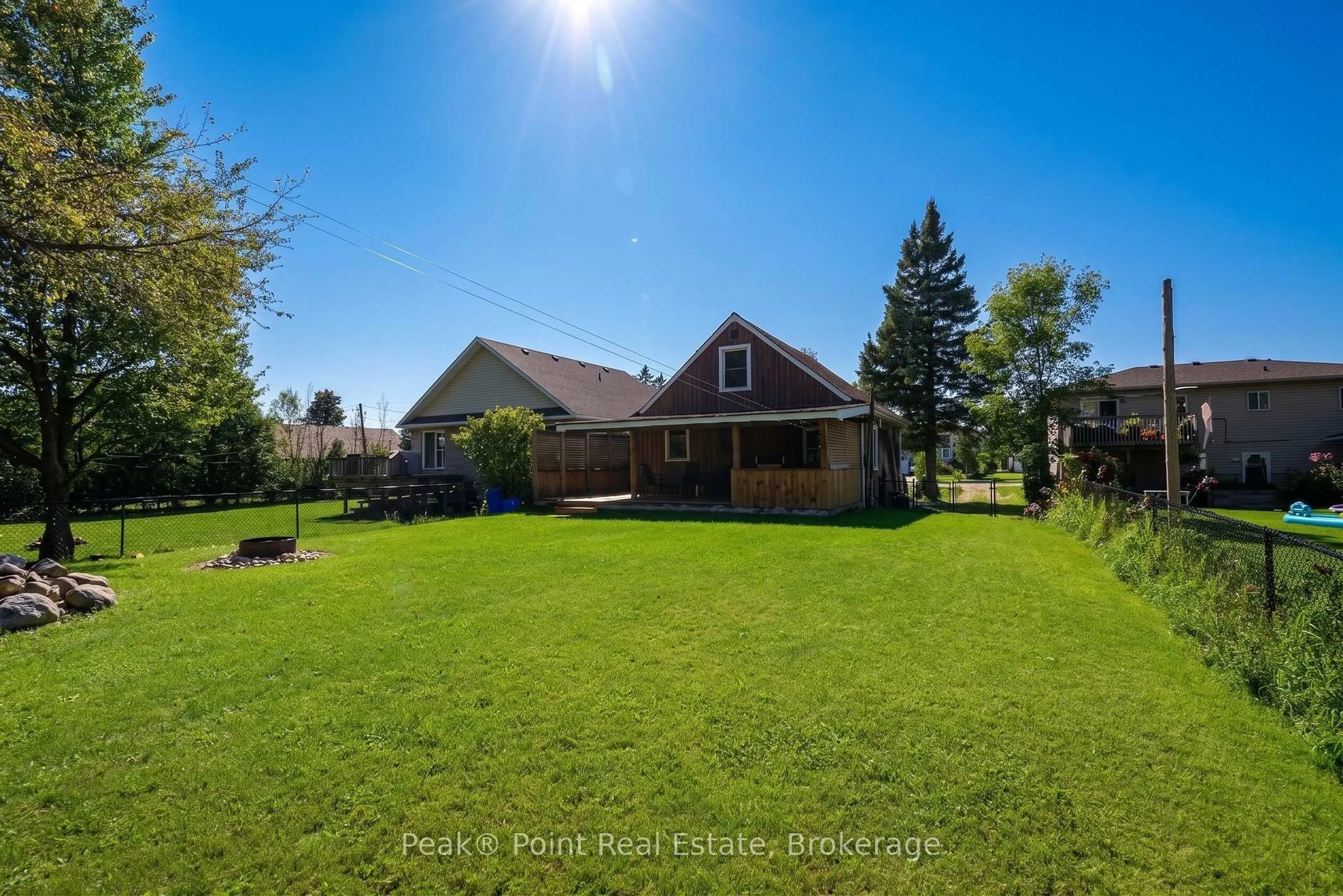 A pic from outside/outdoor area/front of a property/back of a property/a pic from drone, water/lake/river/ocean view for 579 John St, South Bruce Peninsula Ontario N0H 2T0