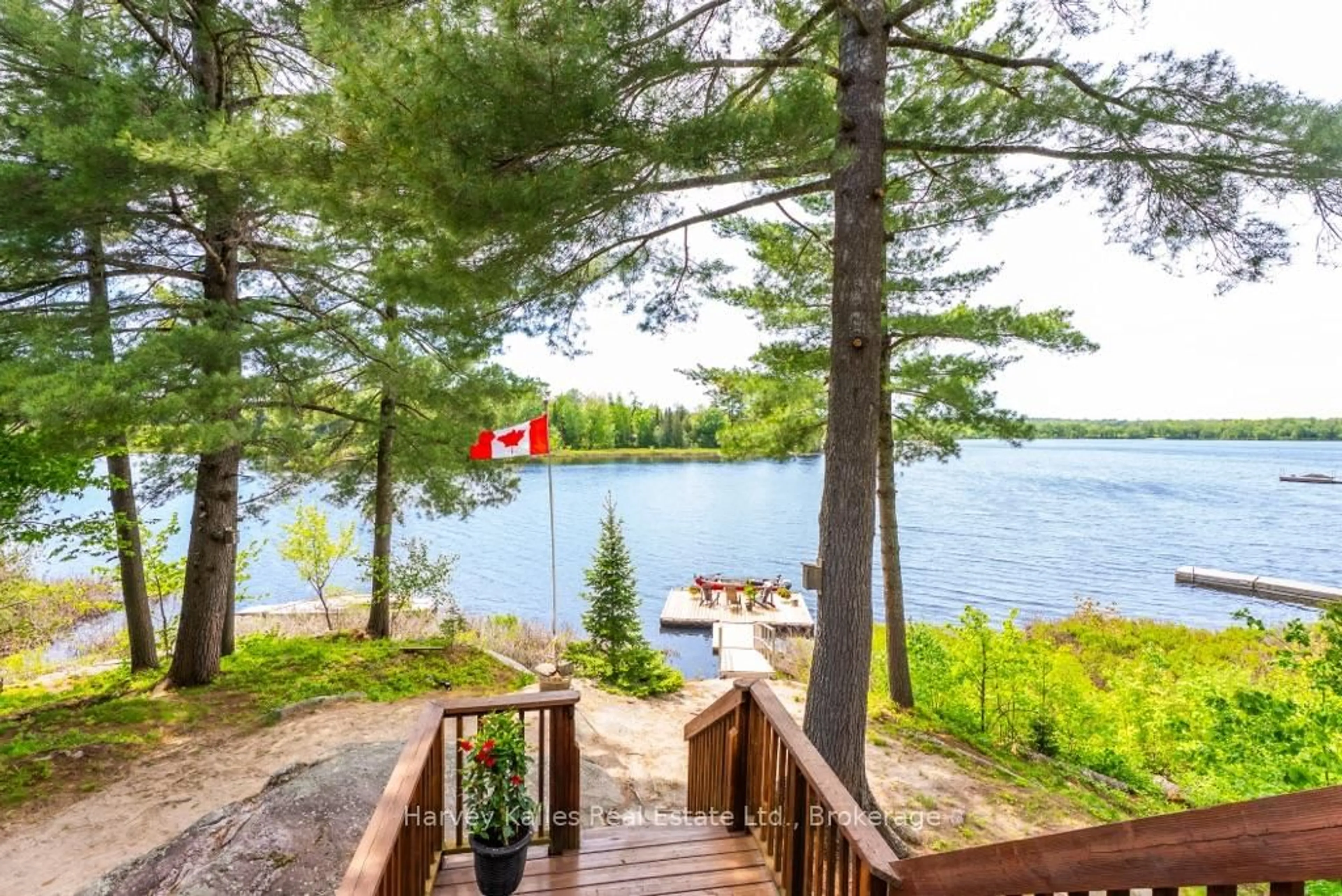 Patio, water/lake/river/ocean view for 40 Wilson Rd, Seguin Ontario P2A 0B6