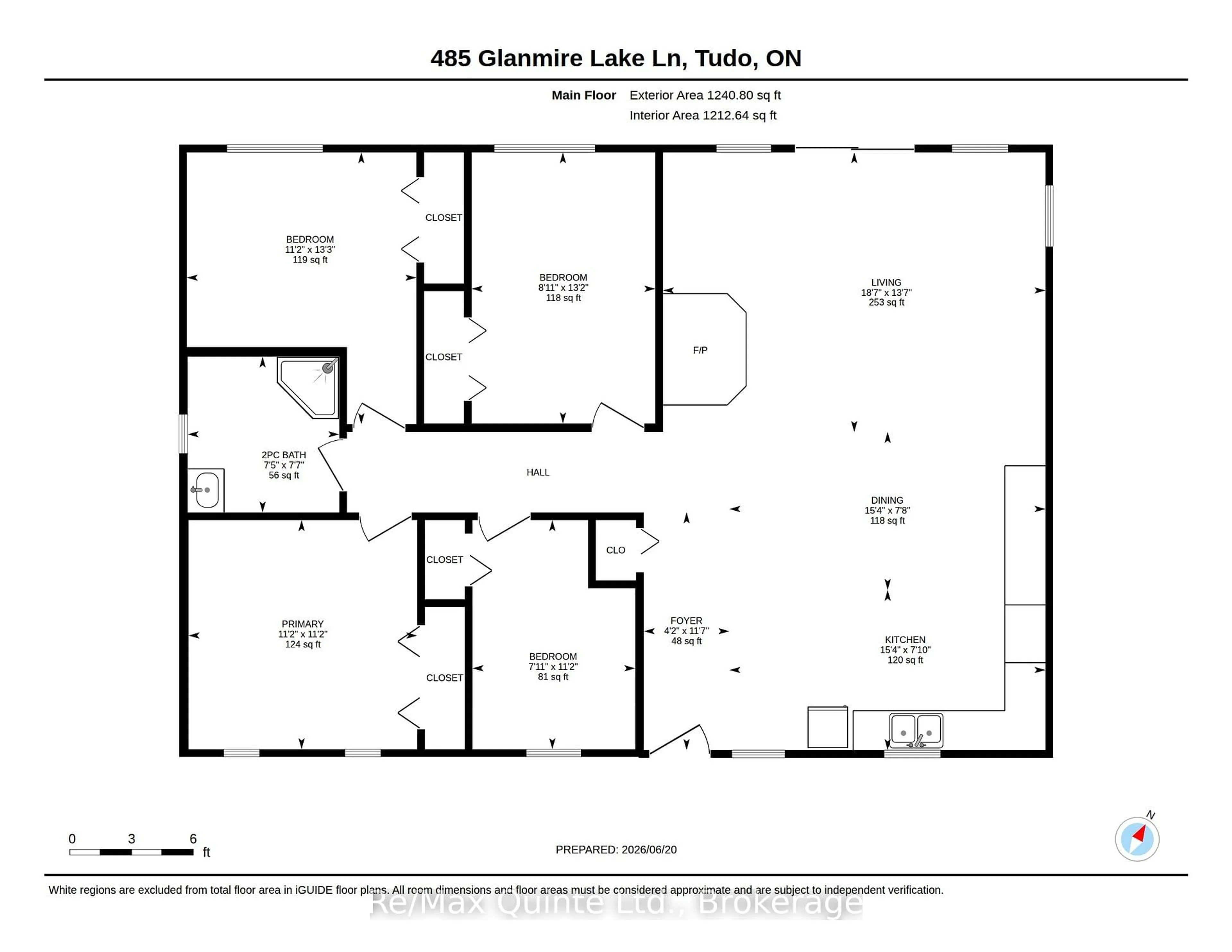 Floor plan for 485 Glanmire Lake Lane, Madoc Ontario K0K 1Y0