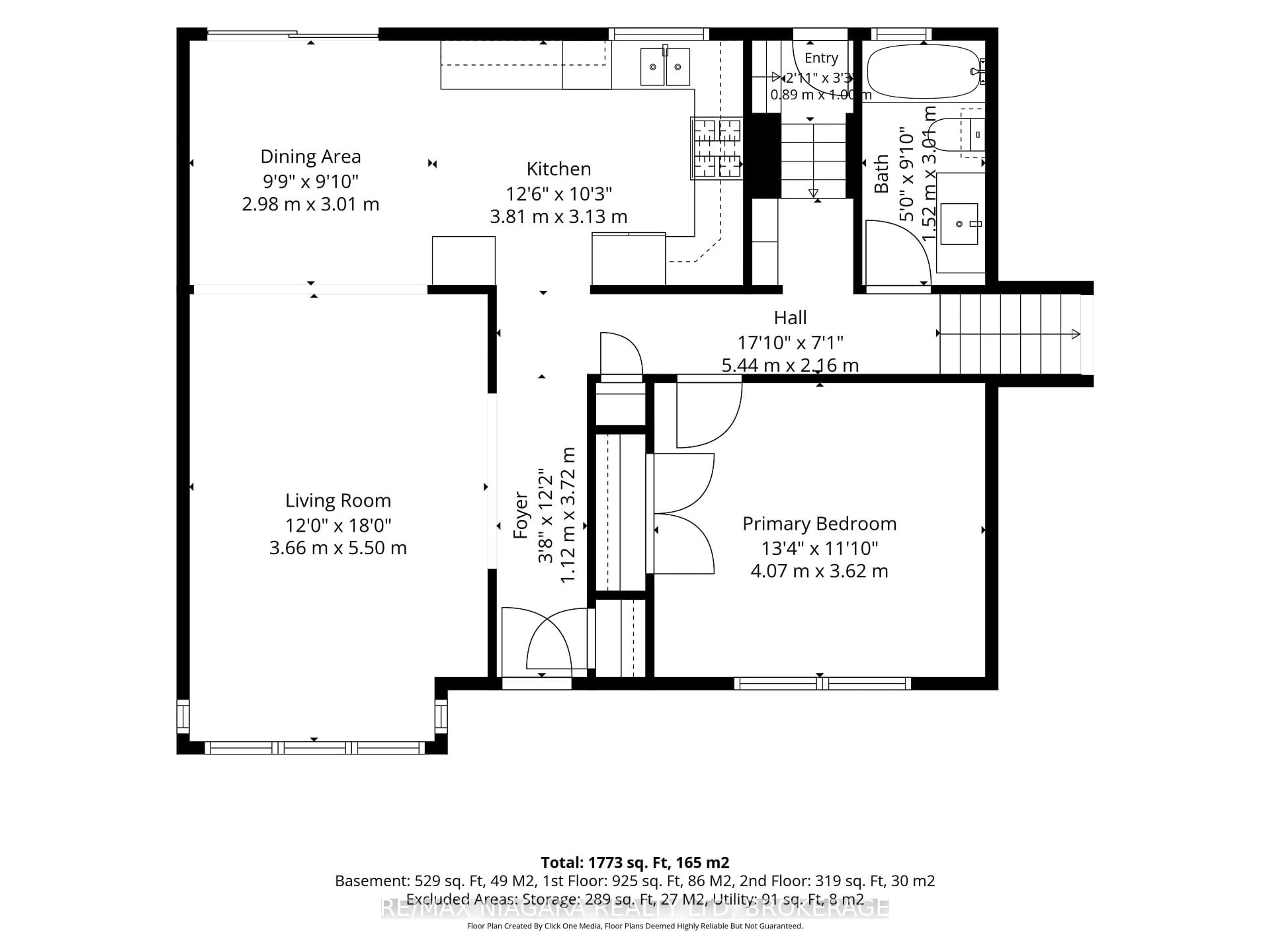 Floor plan for 9 Youngblut Ave, St. Catharines Ontario L2N 1M9