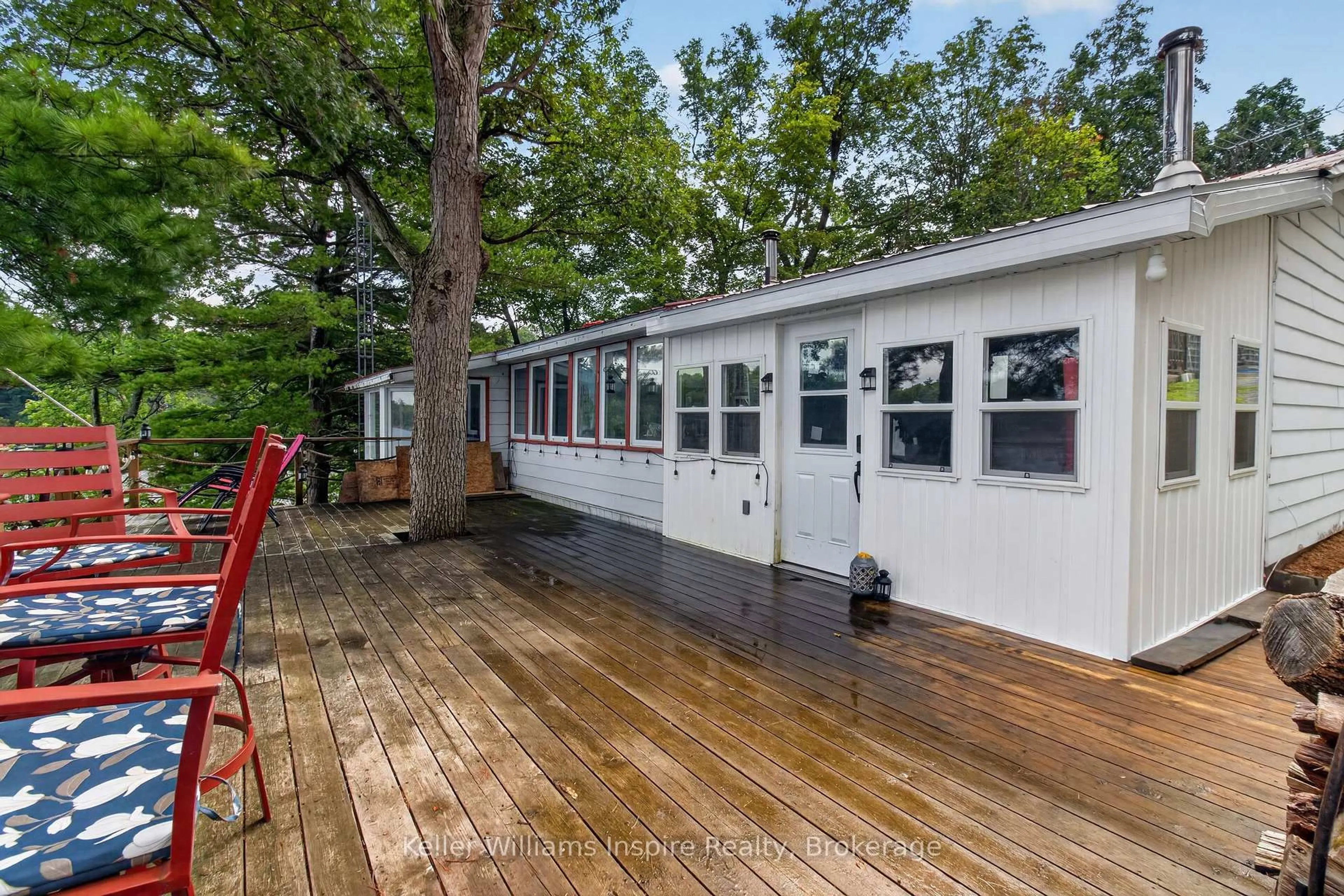 Patio, water/lake/river/ocean view for 1080 Pillar Lane, Perth Road Ontario K0H 2L0