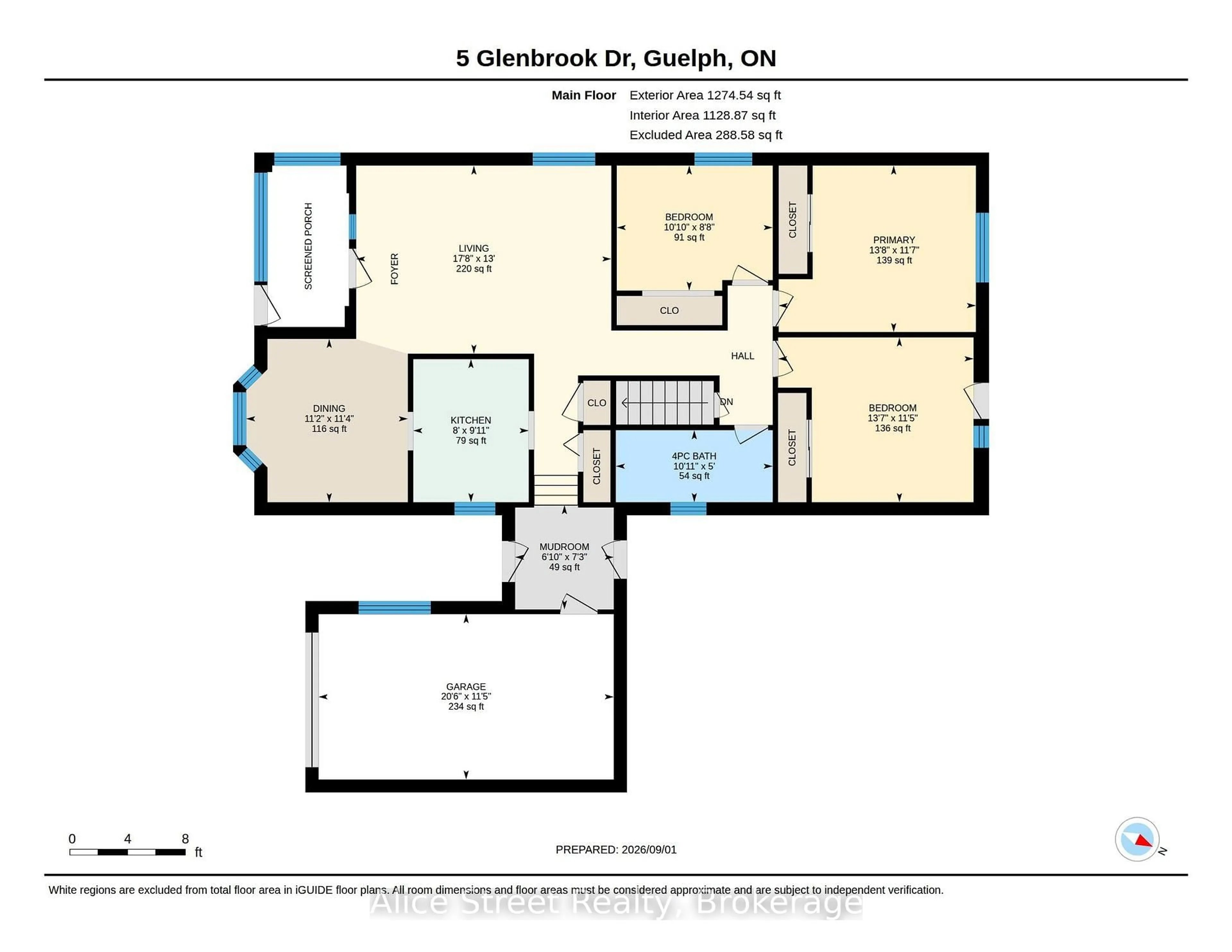 Floor plan for 5 Glenbrook Dr, Guelph Ontario N1E 1B1