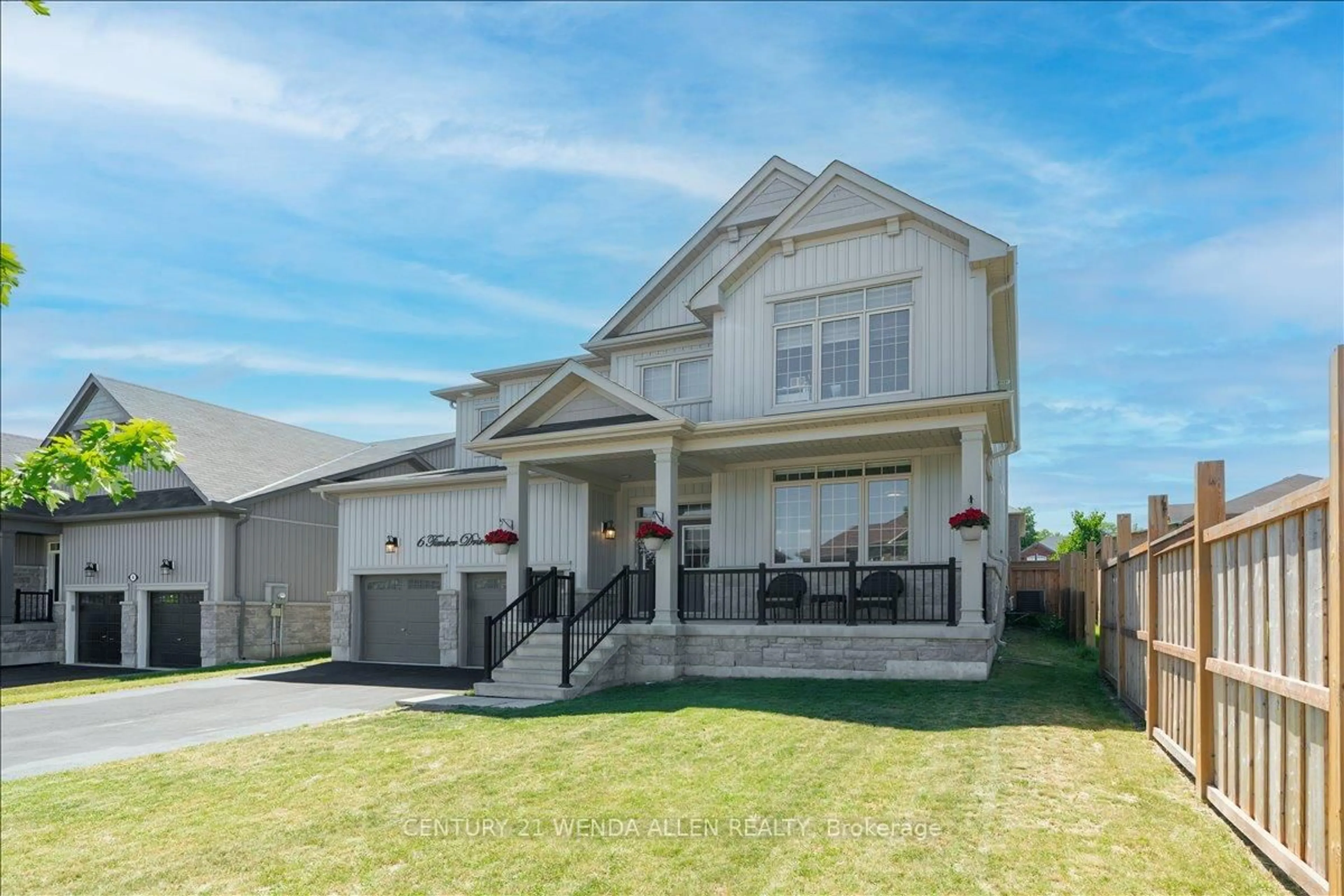 Home with vinyl exterior material, street for 6 Timber Dr, Cavan Monaghan Ontario L0A 1G0