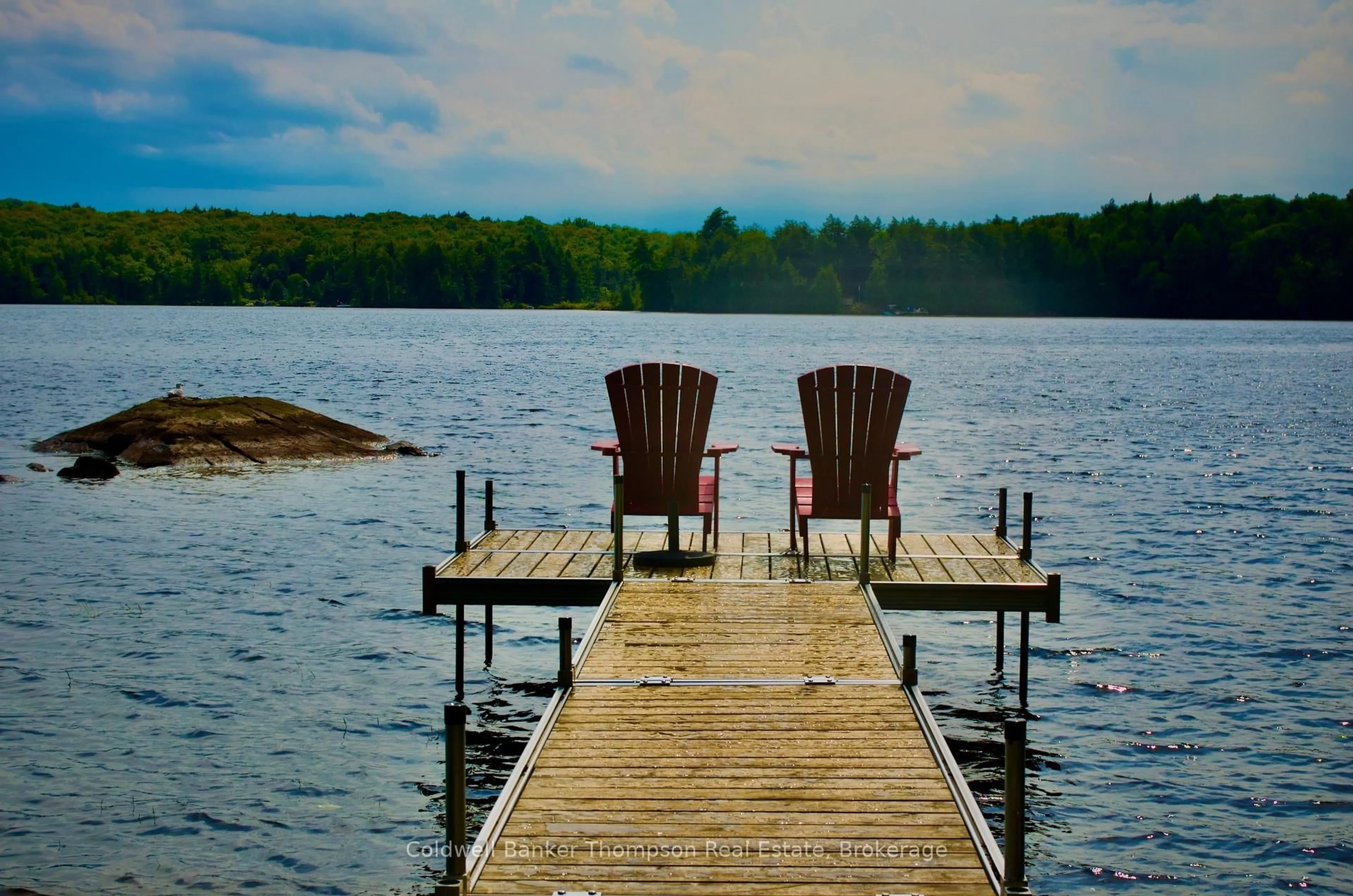 Patio, water/lake/river/ocean view for 190 Pike Rd, Parry Sound Remote Area Ontario P0A 1X0