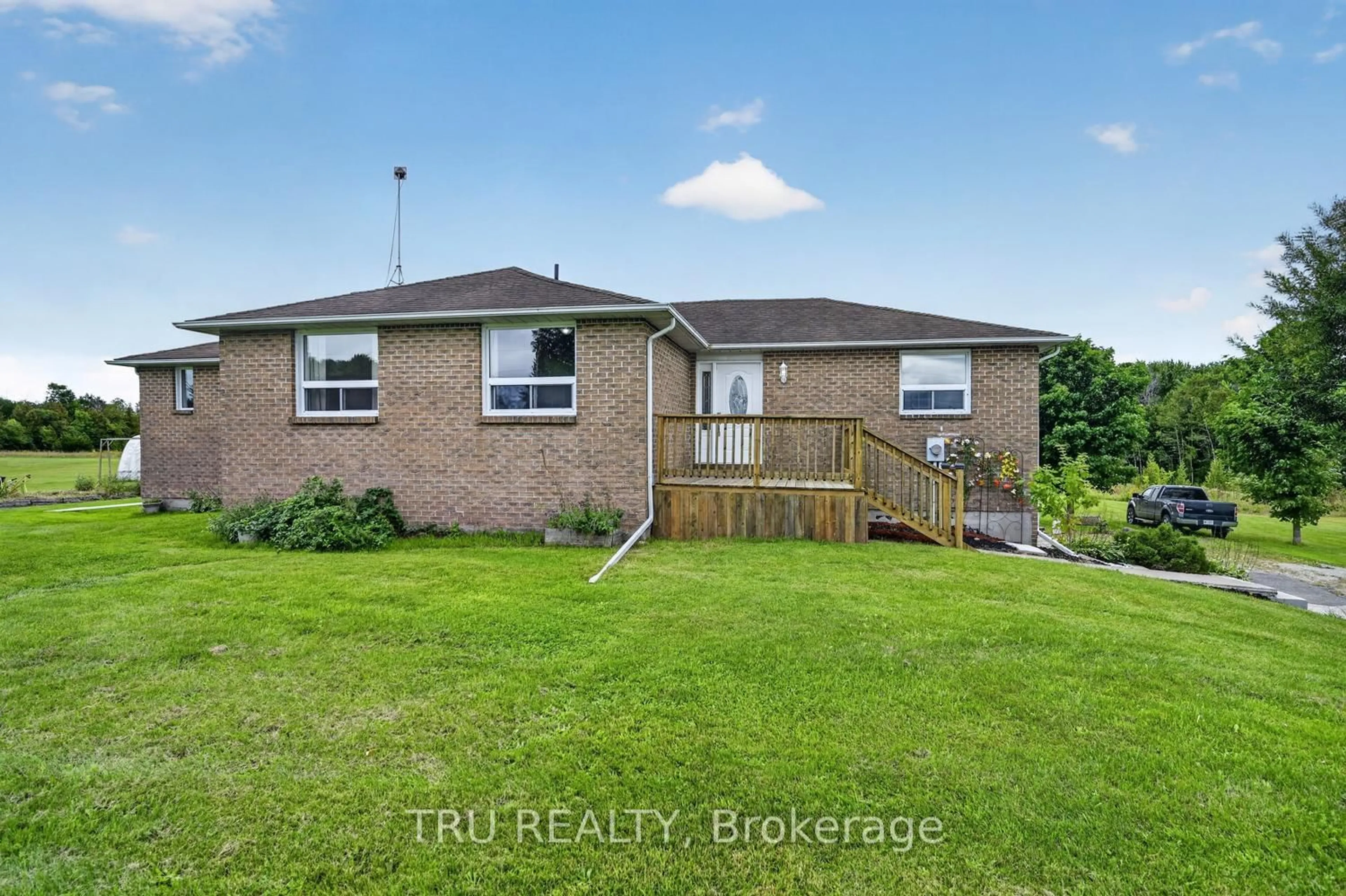 A pic from outside/outdoor area/front of a property/back of a property/a pic from drone, water/lake/river/ocean view for 123 Hard Island Rd, Athens Ontario K0E 1B0
