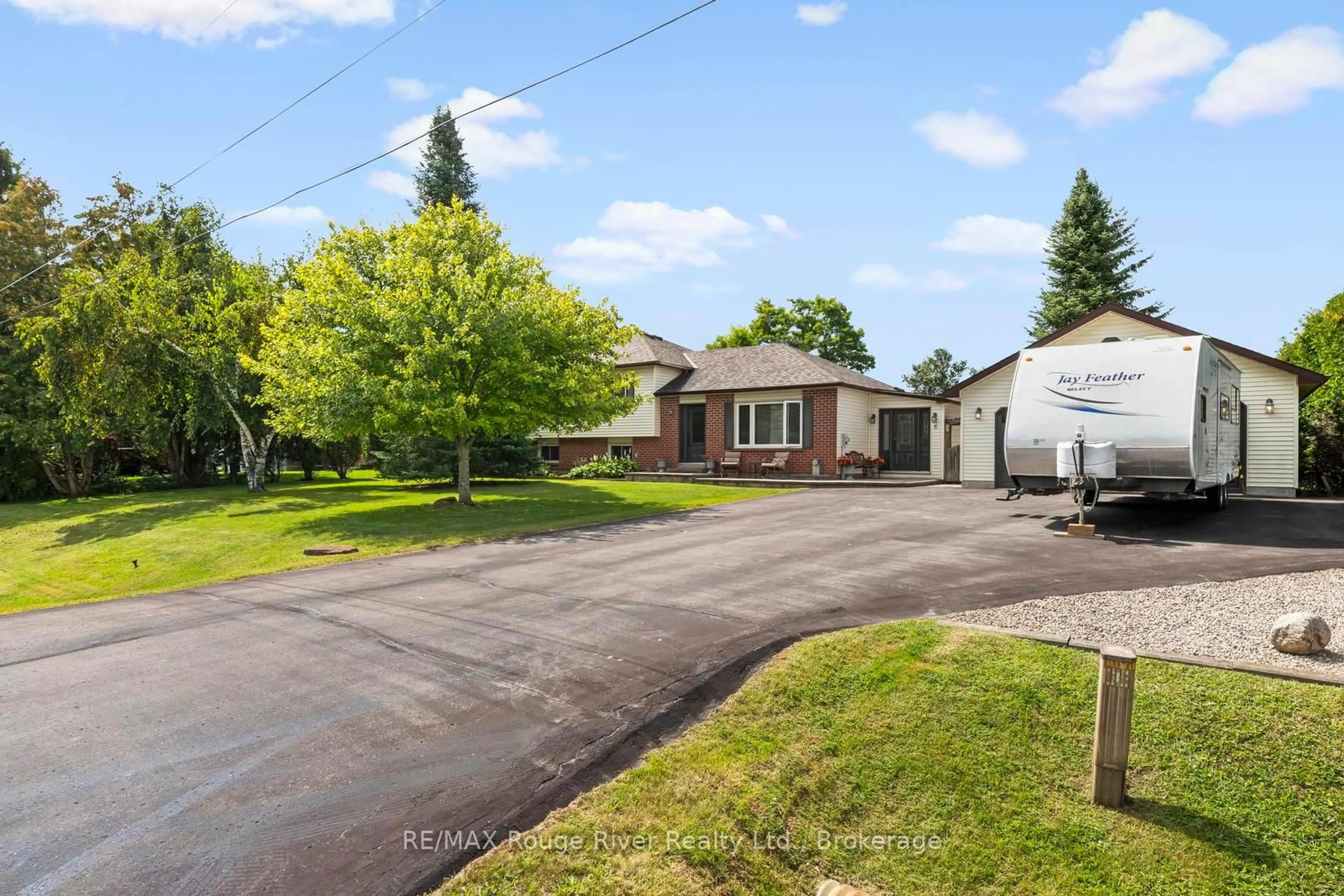 A pic from outside/outdoor area/front of a property/back of a property/a pic from drone, street for 6 Hamilton Dr, Kawartha Lakes Ontario L0A 1A0