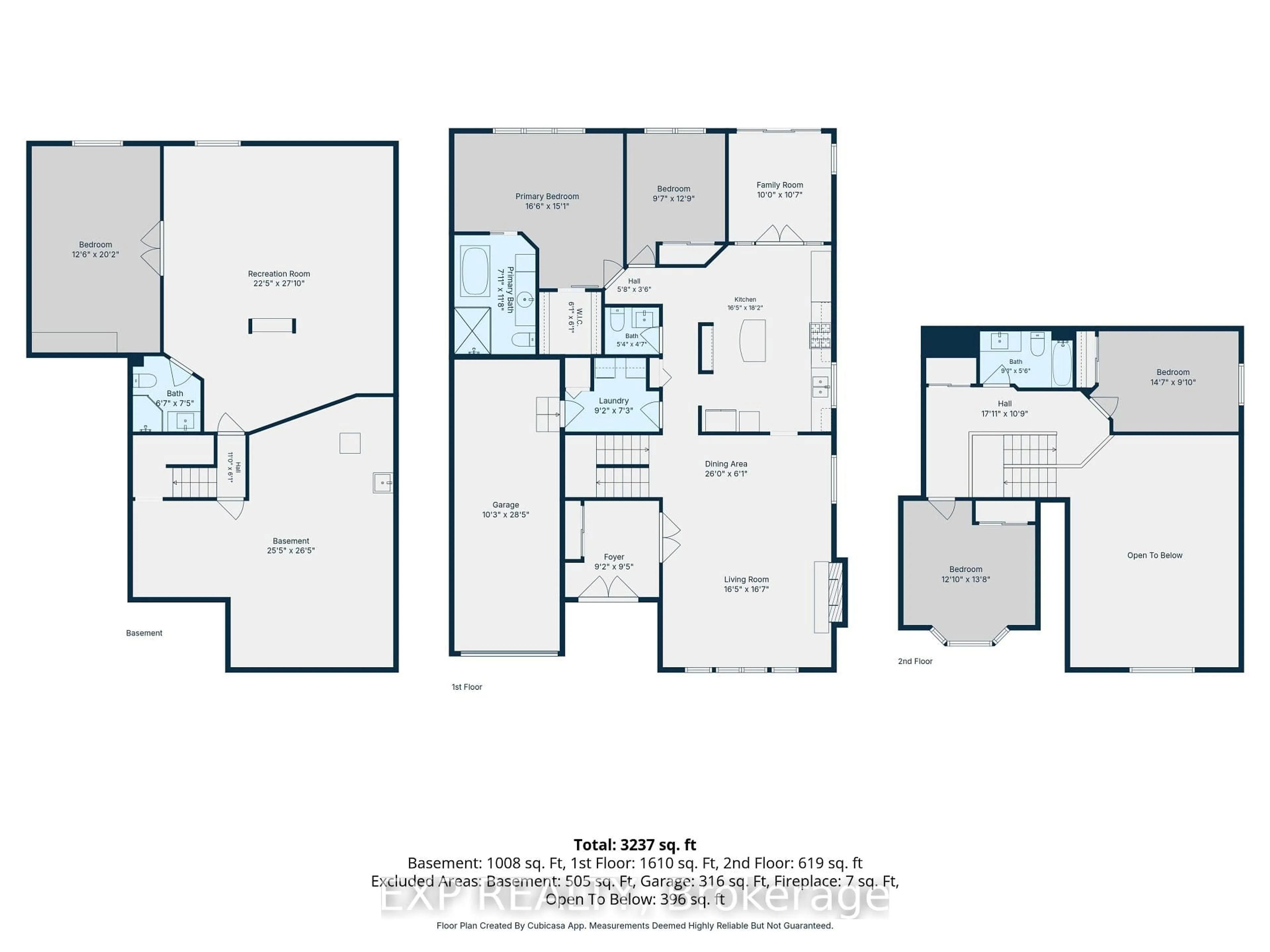 Floor plan for 16 Bridlegate Pl, Ottawa Ontario K2G 6M6