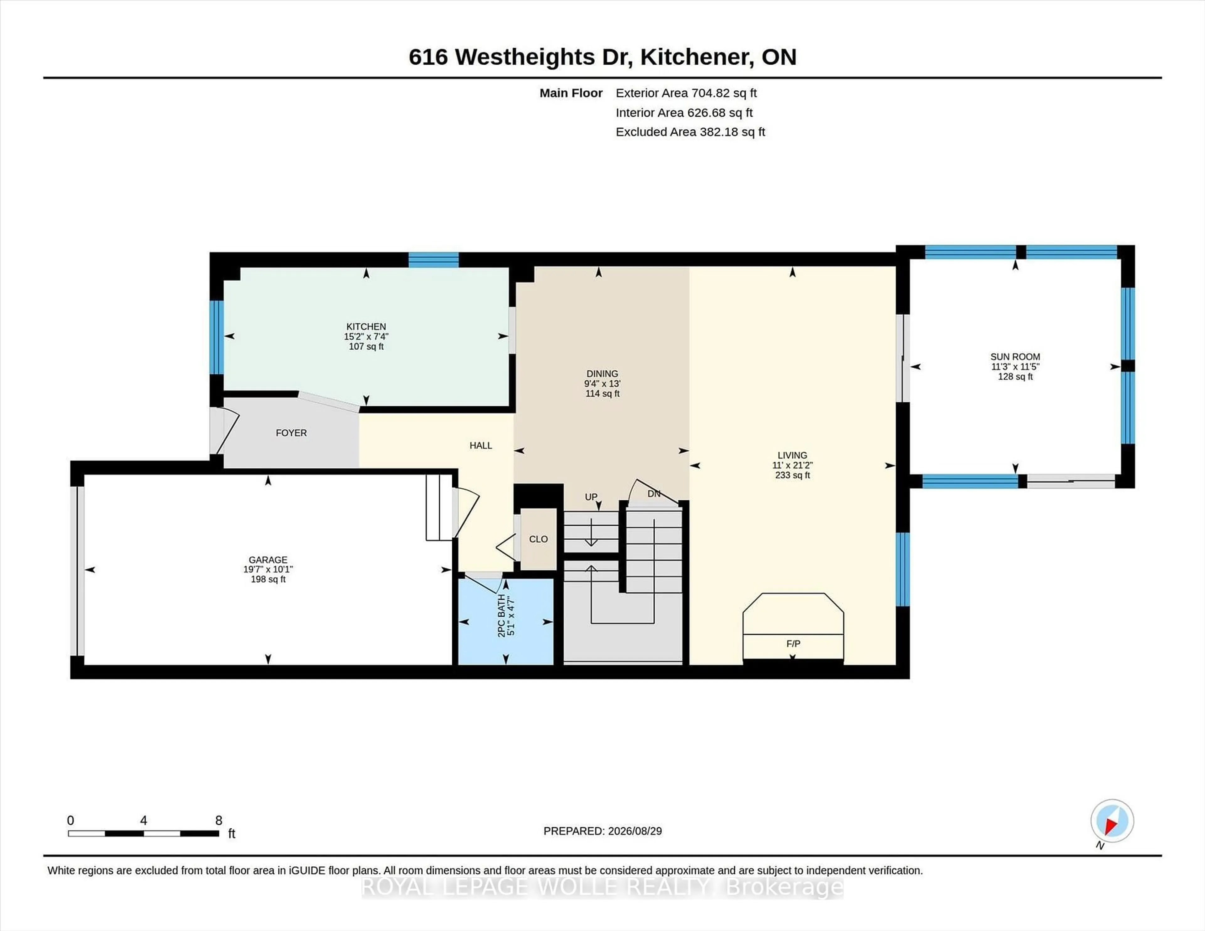 Floor plan for 616 Westheights Dr, Kitchener Ontario N2N 2Z2