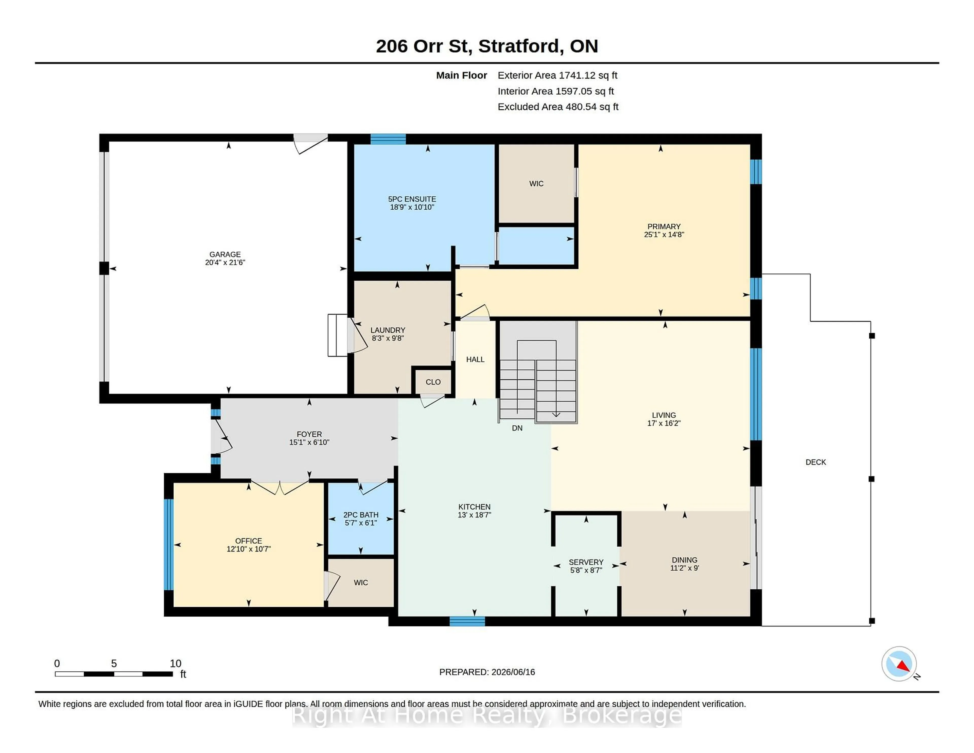 Floor plan for 206 Orr St, Stratford Ontario N5A 0J7