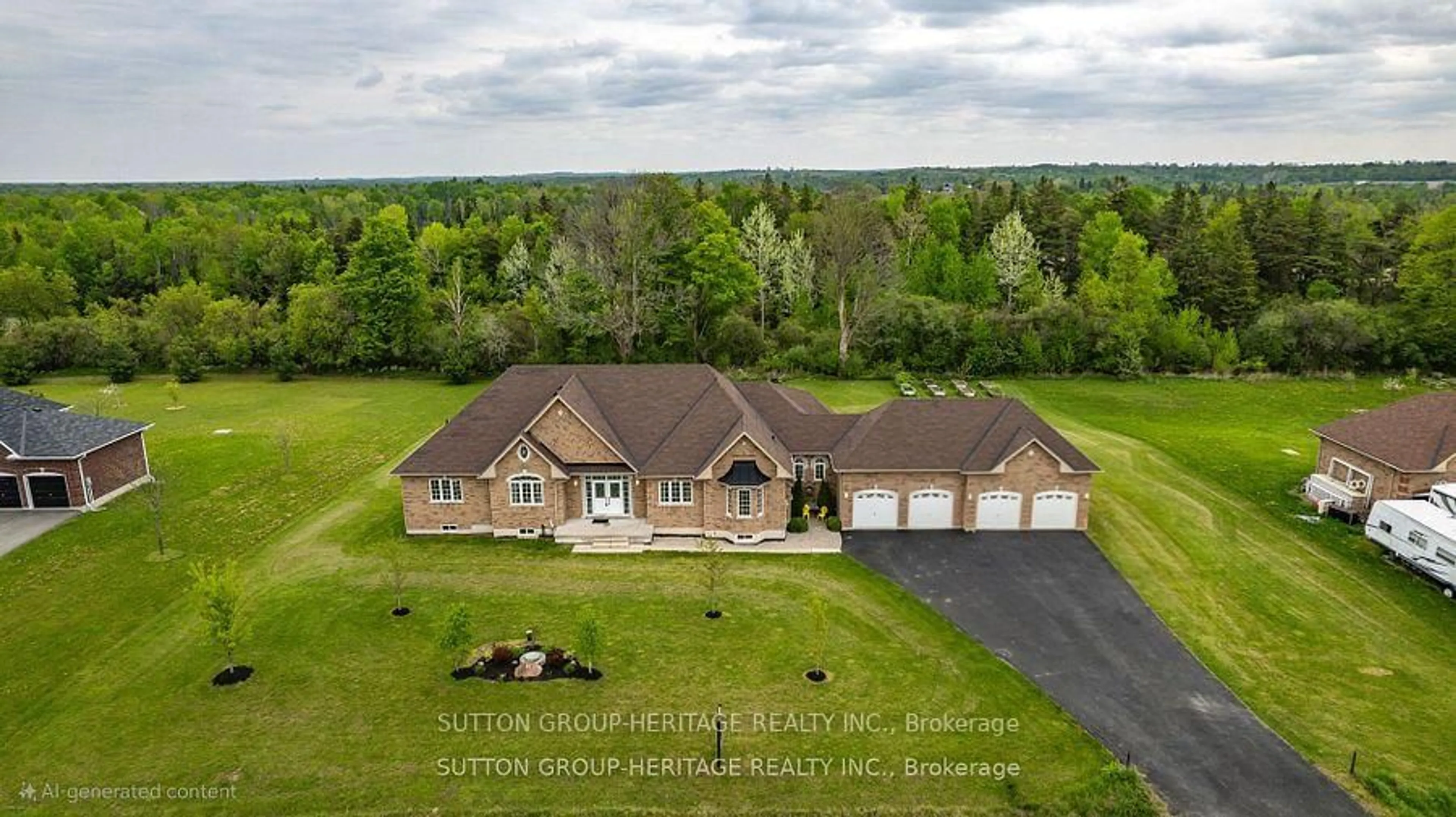 A pic from outside/outdoor area/front of a property/back of a property/a pic from drone, unknown for 61 Songbird Cres, Kawartha Lakes Ontario K9V 0A9