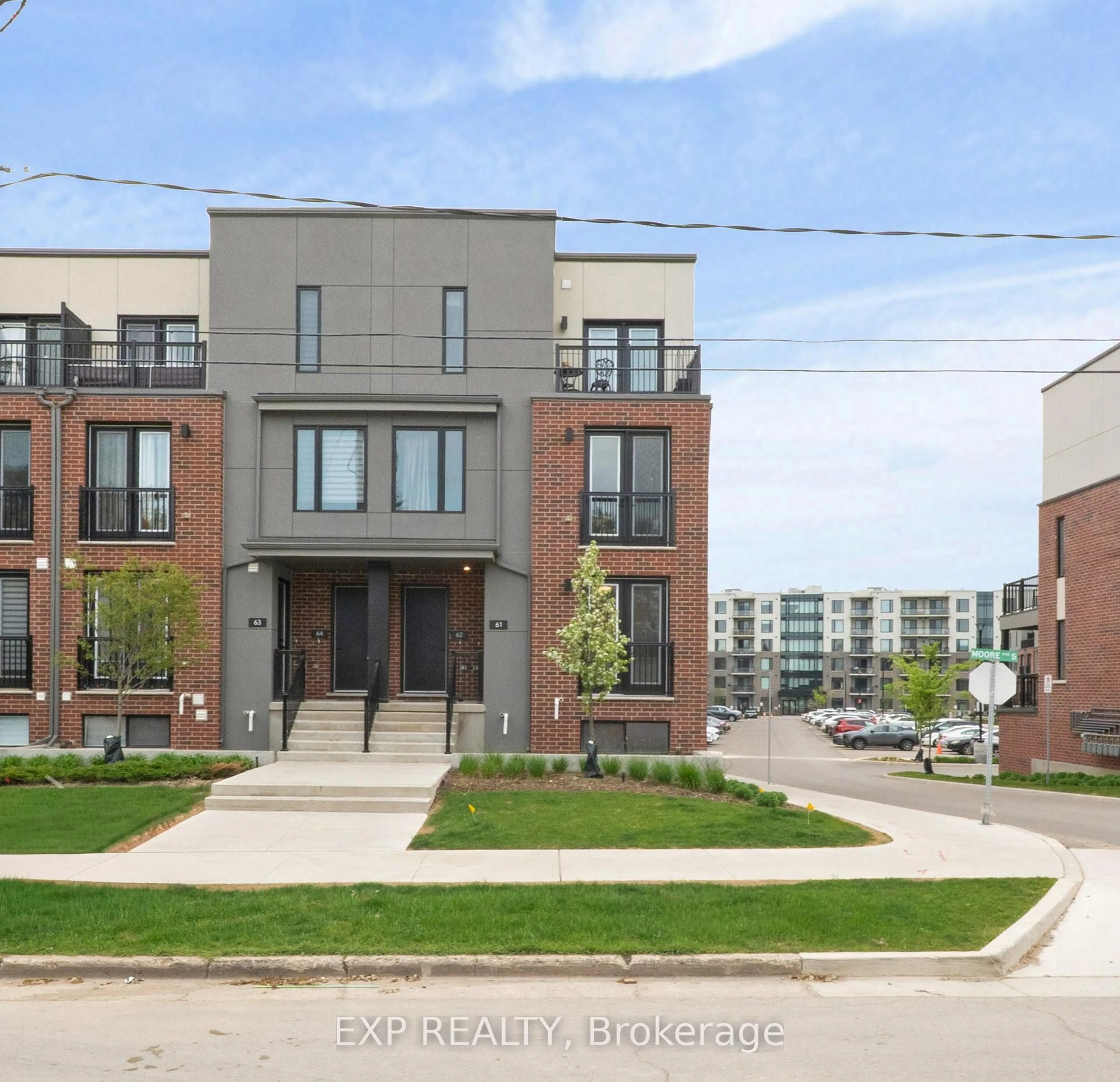 Home with brick exterior material, street for 99 Roger St #61, Kitchener Ontario N2J 1A4