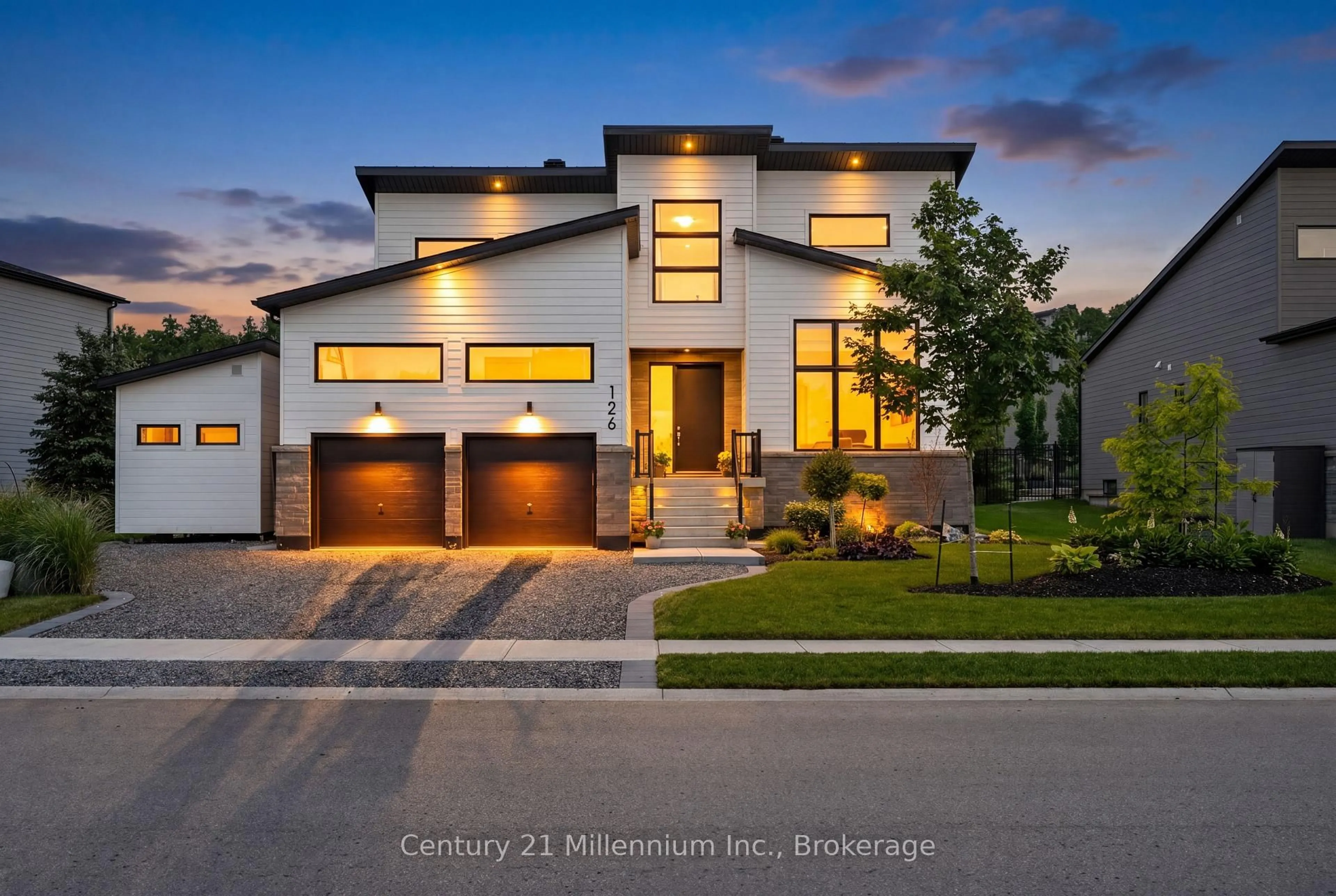 Home with brick exterior material, street for 126 Tekiah Rd, Blue Mountains Ontario N0H 1J0