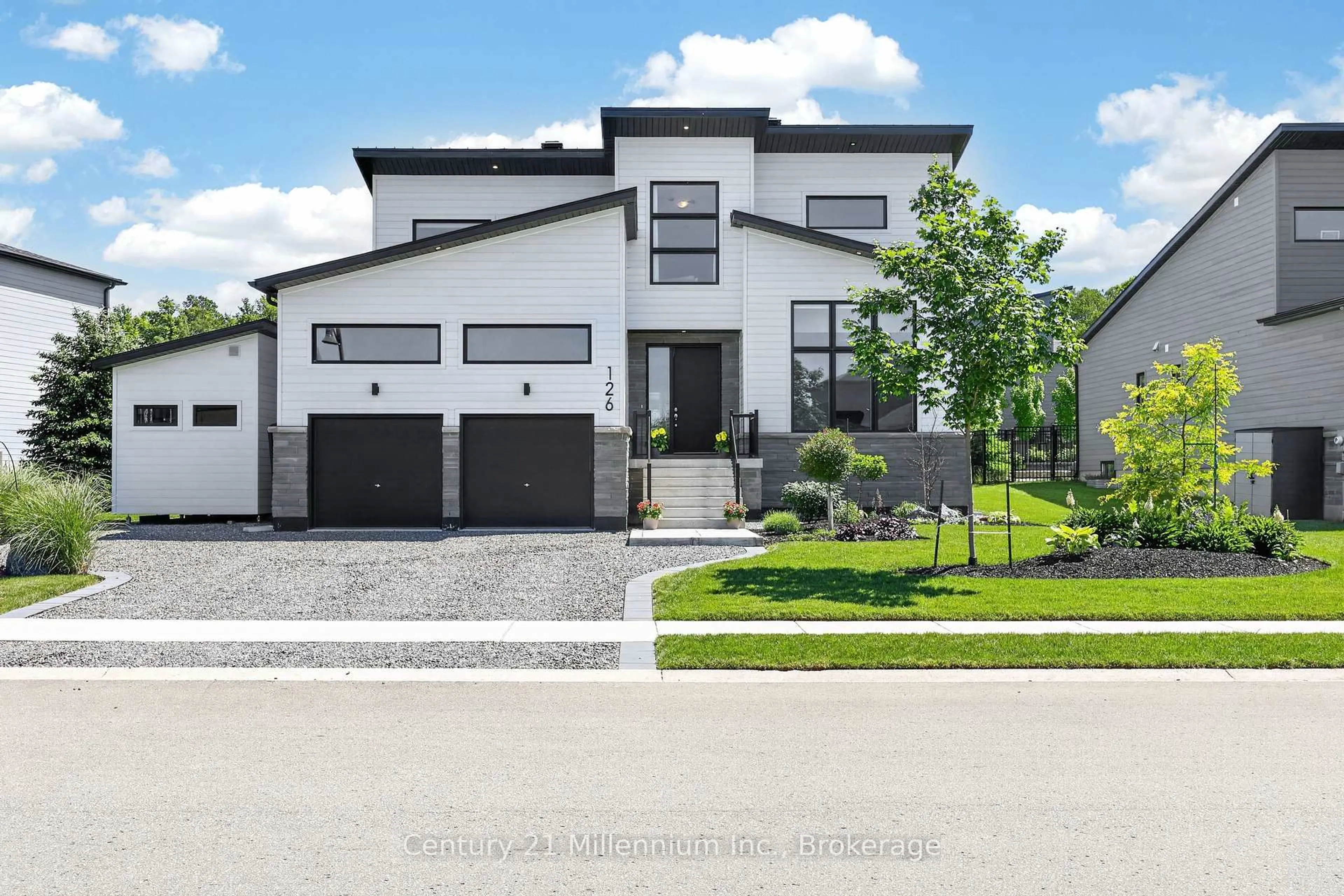 Home with brick exterior material, street for 126 Tekiah Rd, Blue Mountains Ontario N0H 1J0