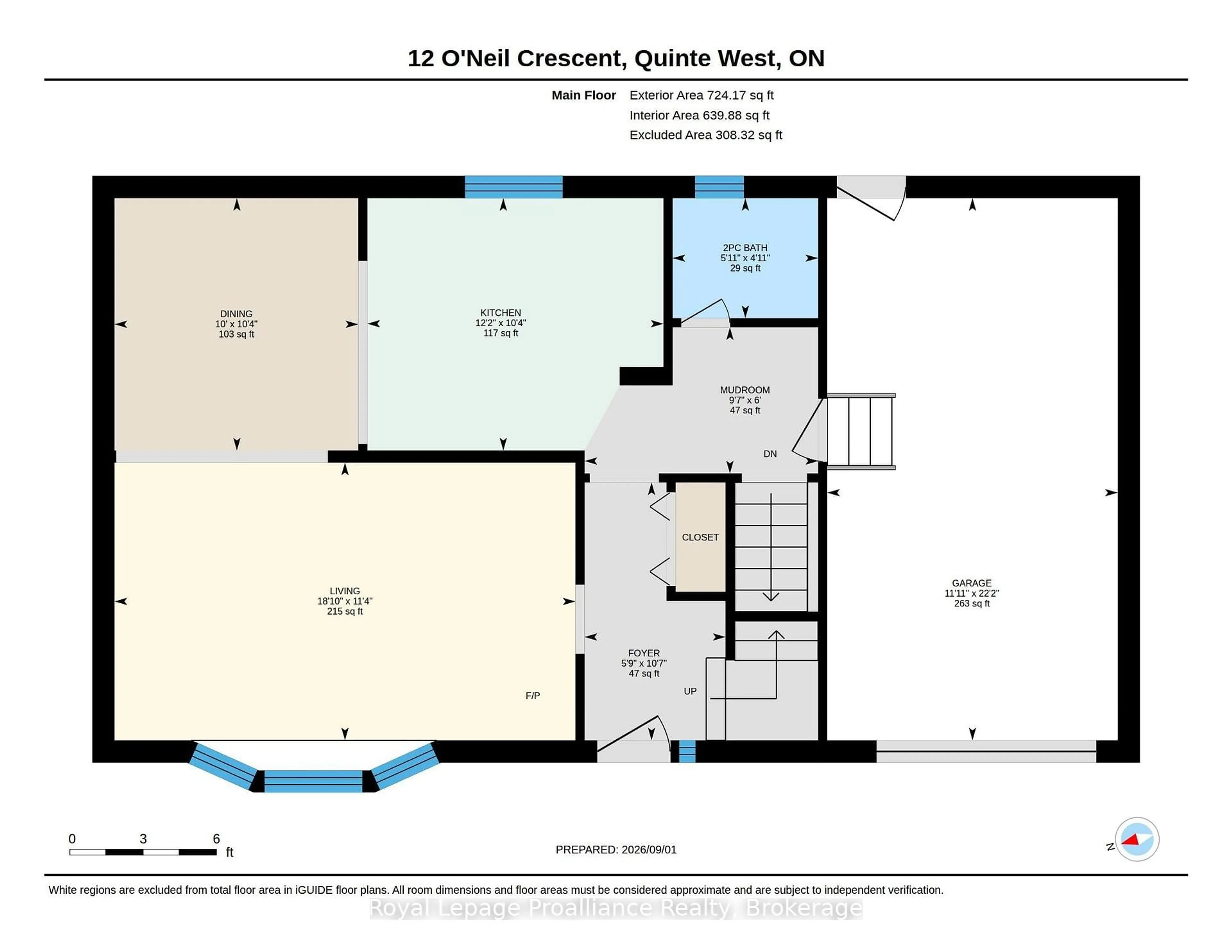 Floor plan for 12 O'Neil Cres, Quinte West Ontario K8V 5Y6