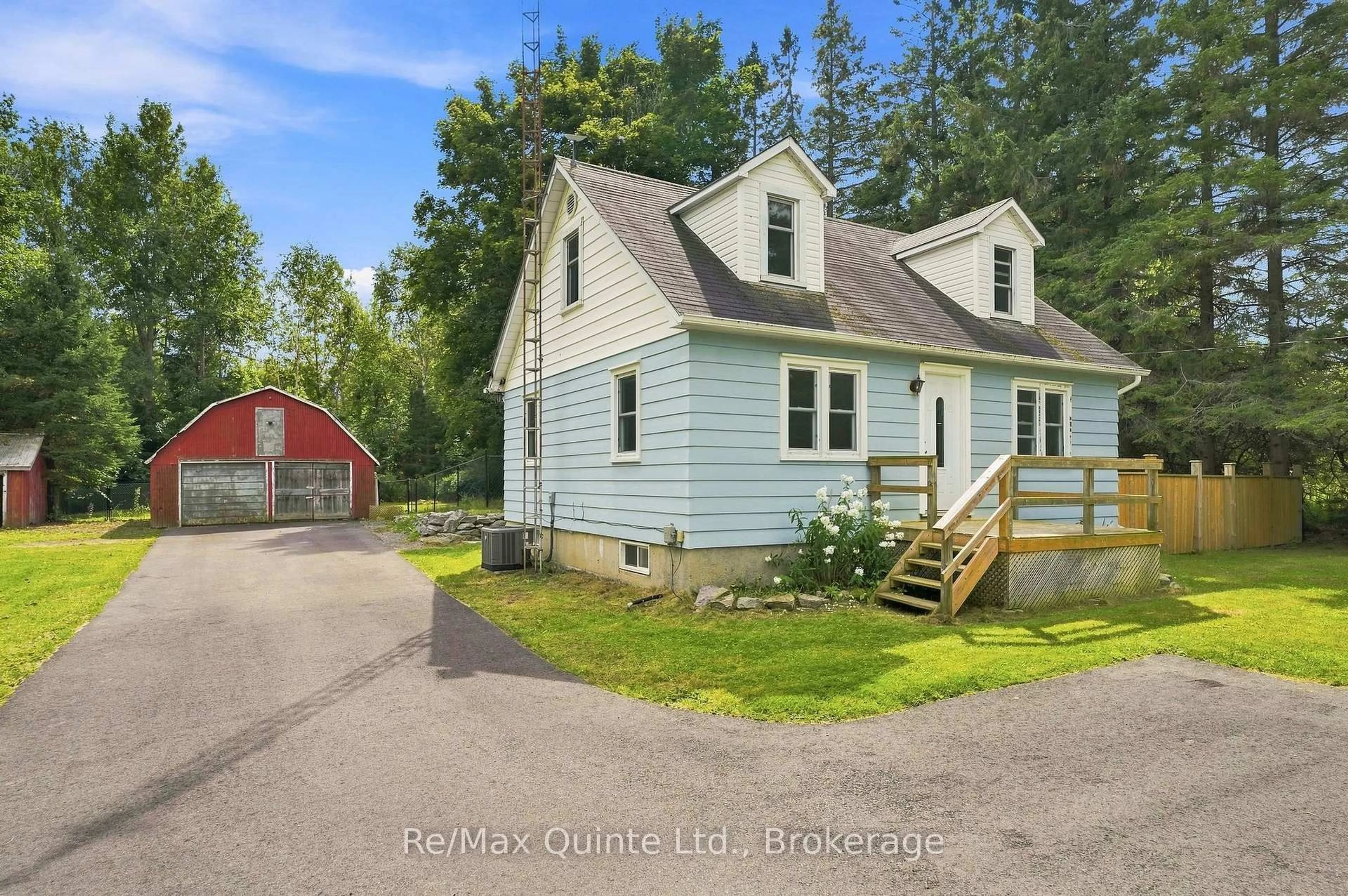 A pic from outside/outdoor area/front of a property/back of a property/a pic from drone, street for 1529 County Road 64, Quinte West Ontario K0K 1L0