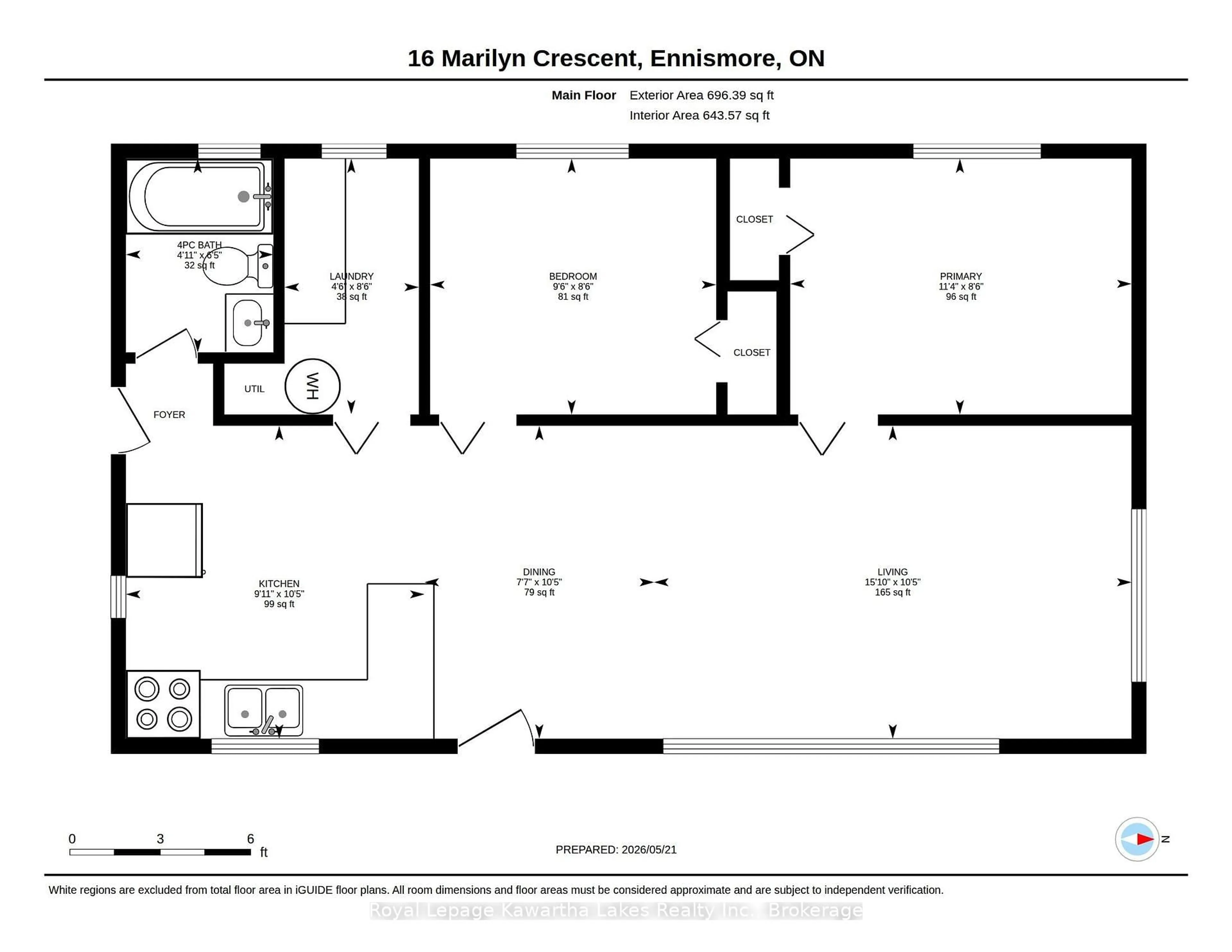 Floor plan for 16 Marilyn Cres, Kawartha Lakes Ontario K0L 1T0