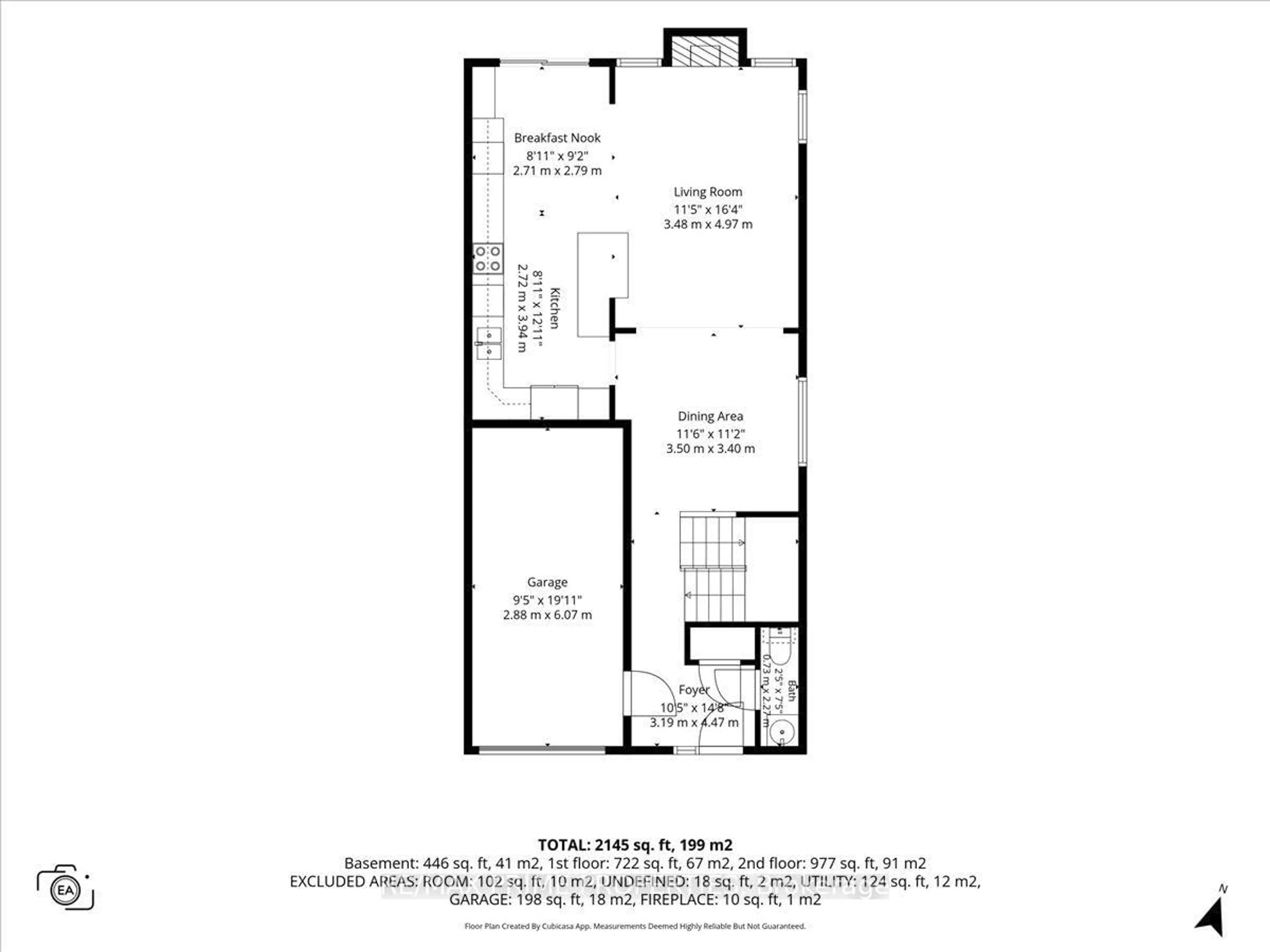 Floor plan for 350 Sweetfern Cres, Ottawa Ontario K4A 1A5