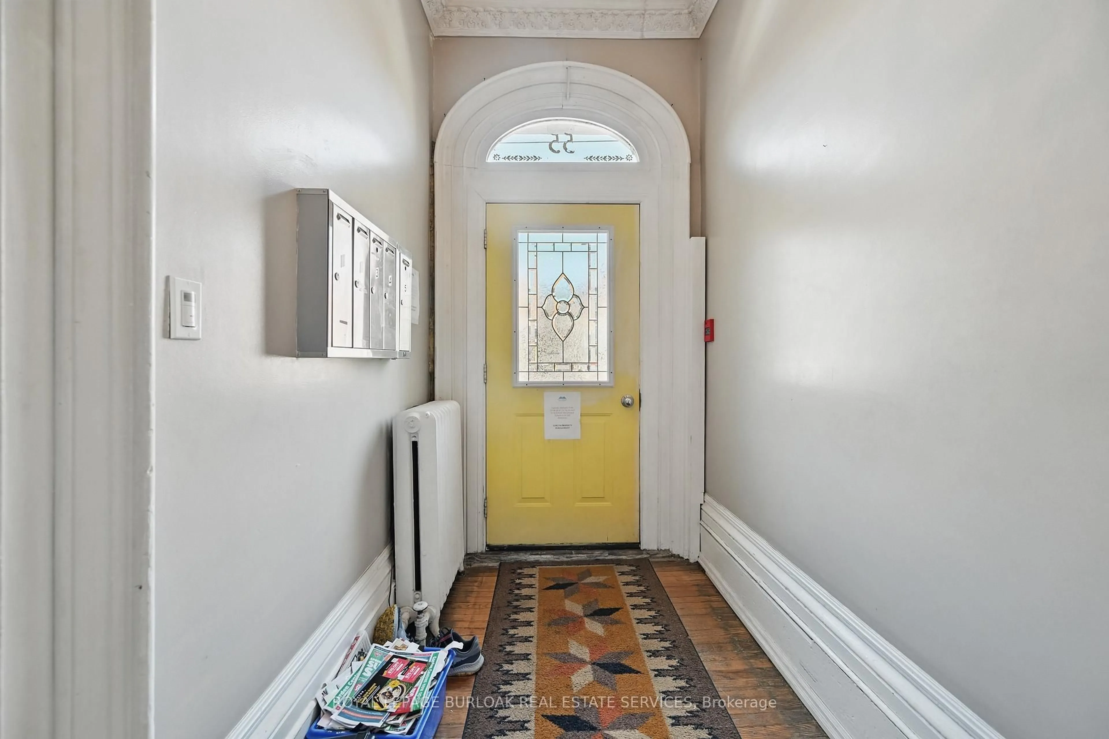 Indoor entryway for 55 Barton St, Hamilton Ontario L8L 1A3