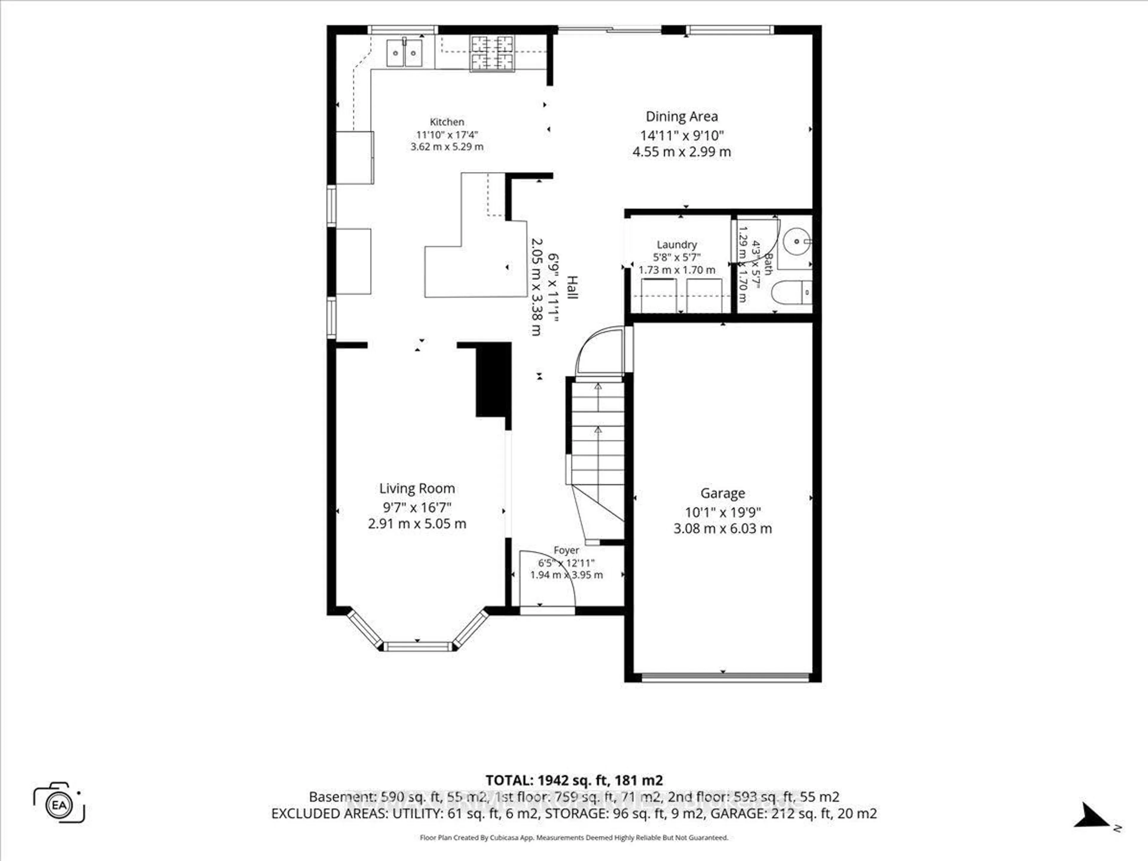 Floor plan for 78 Fieldgate Dr, Ottawa Ontario K2J 1T9