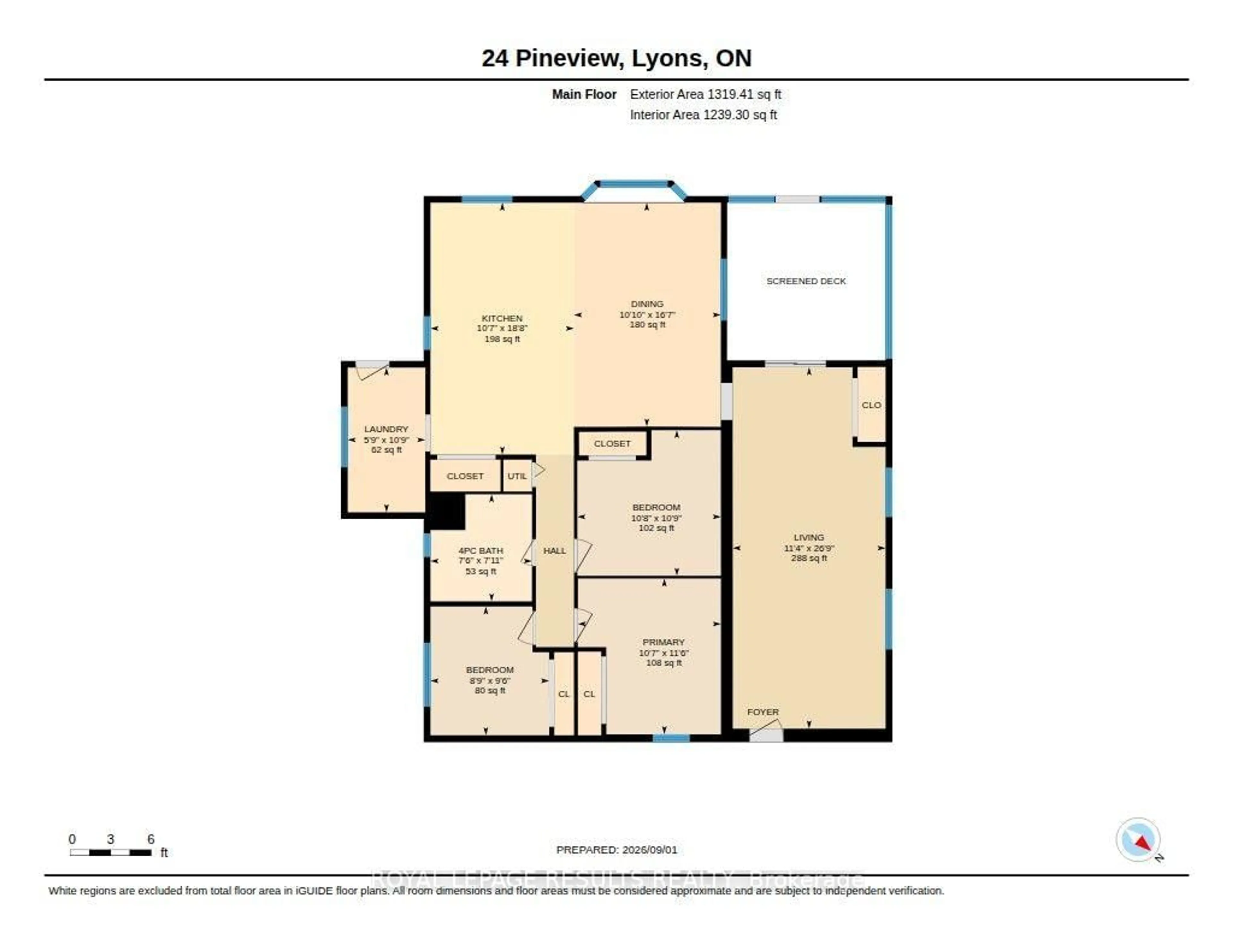 Floor plan for 24 Pineview Ave, Malahide Ontario N0L 2J0